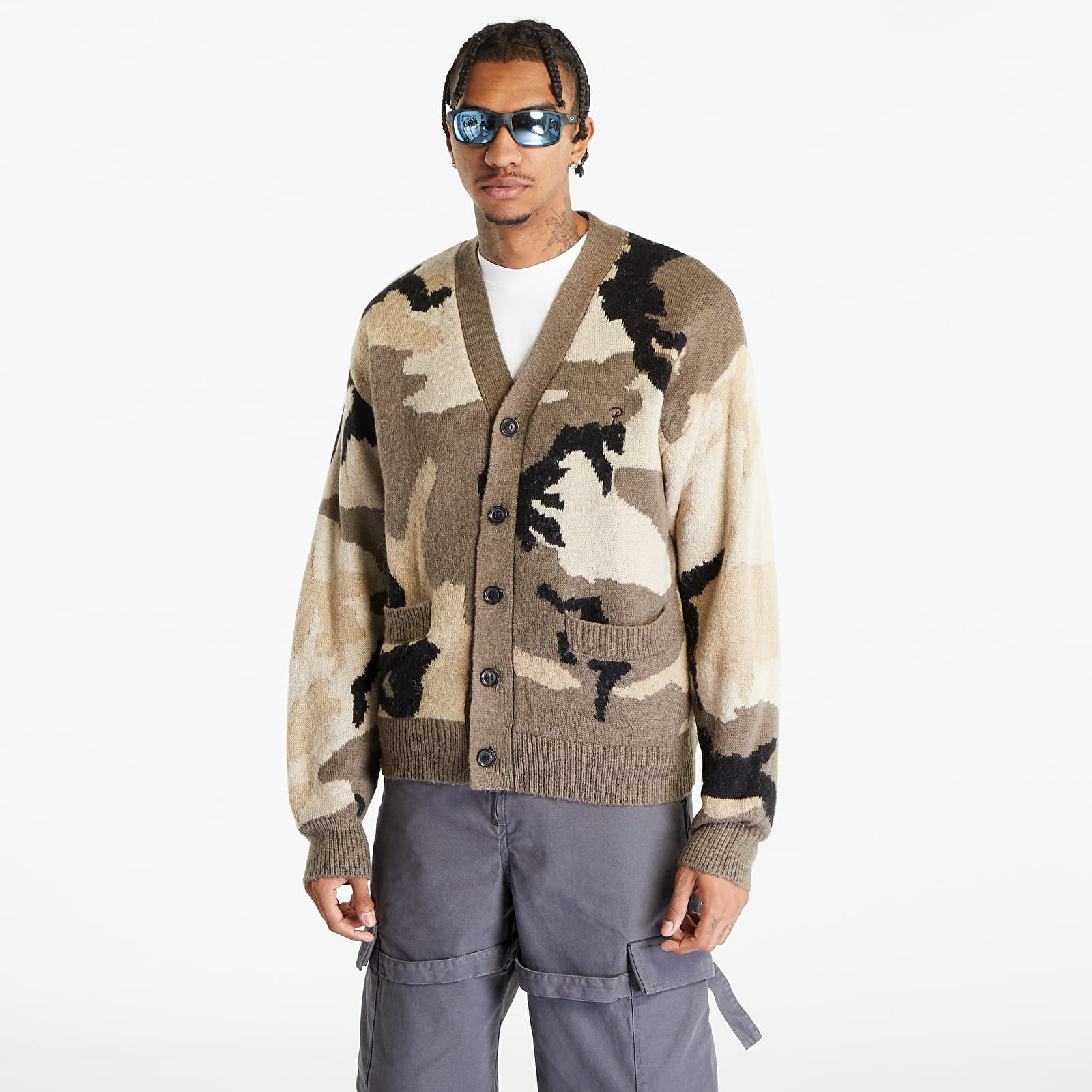 Puloveri Patta Woodland Camo Knitted Cardigan Multi/ Woodland Camo