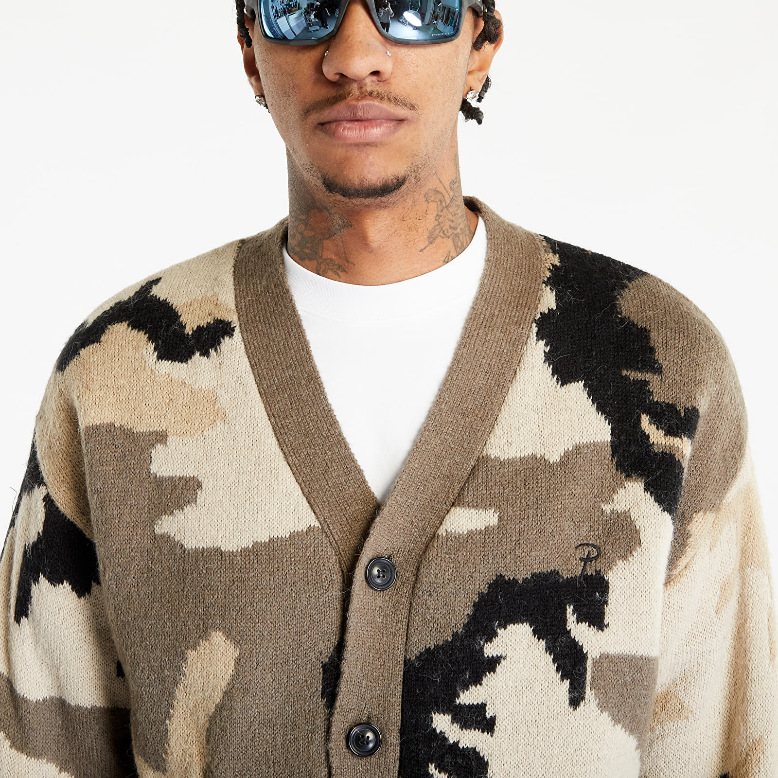 Camo cardigan shop