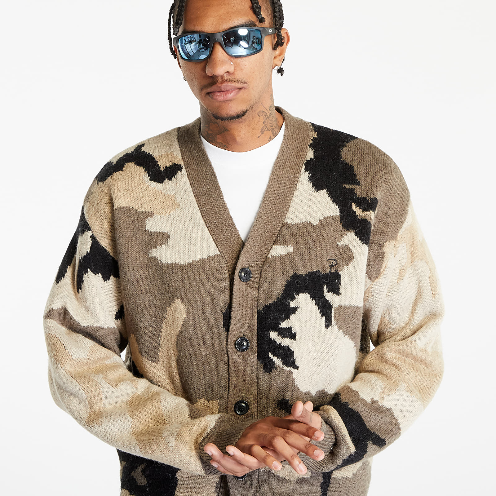 Puloveri Patta Woodland Camo Knitted Cardigan Multi/ Woodland Camo