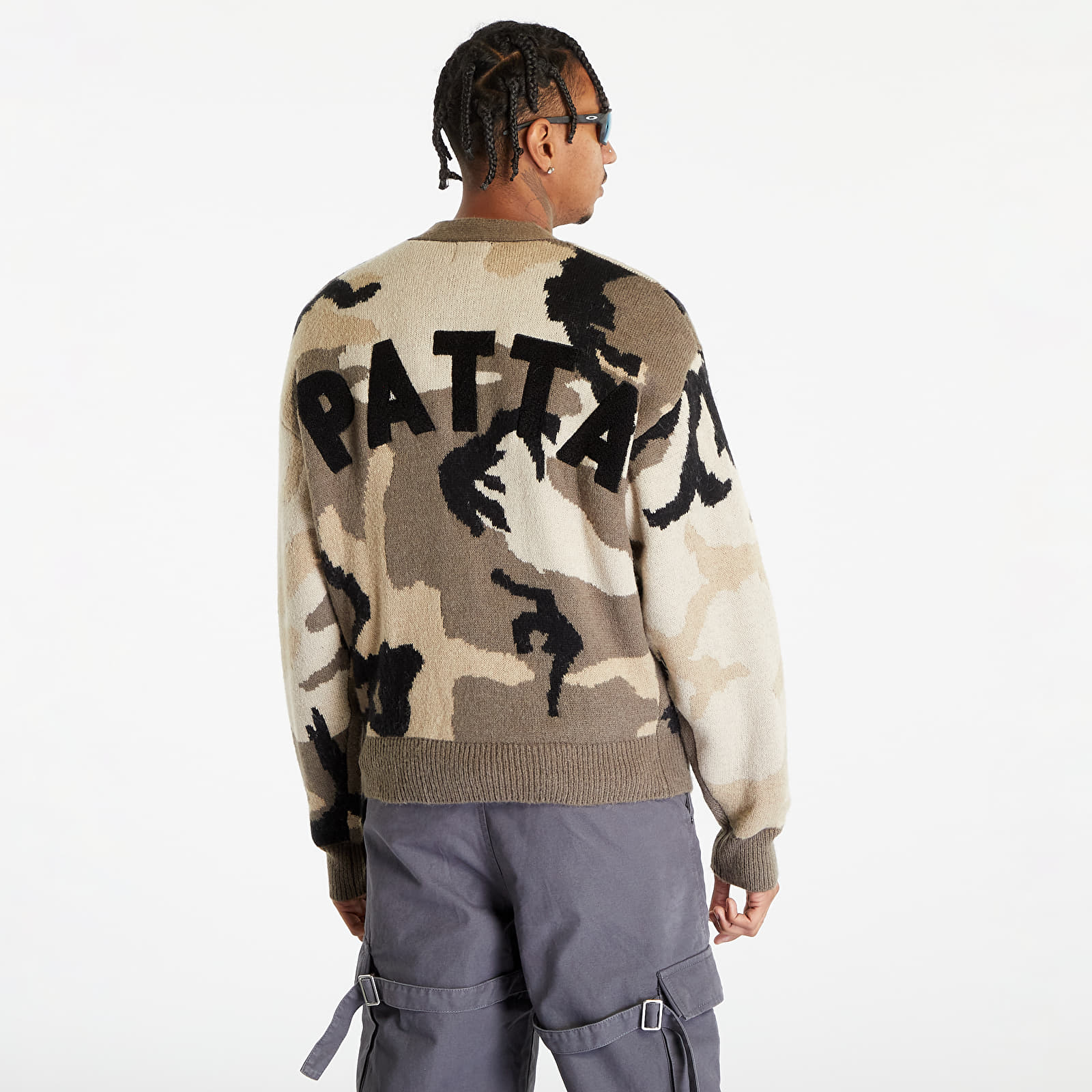 Puloveri Patta Woodland Camo Knitted Cardigan Multi/ Woodland Camo