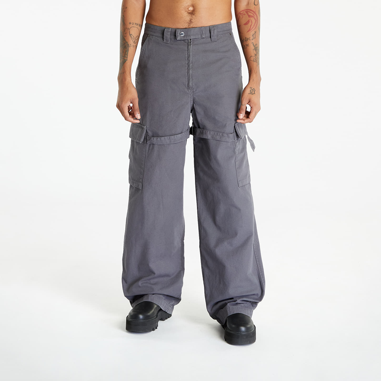 Levně Ambush Relaxed Fit Cargo Pants UNISEX Slate Grey/ No Color
