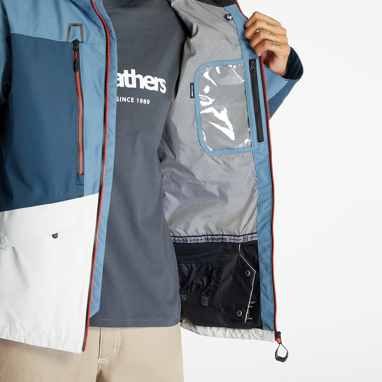 Jakas Horsefeathers Halen II Shell Jacket Blue Mirage