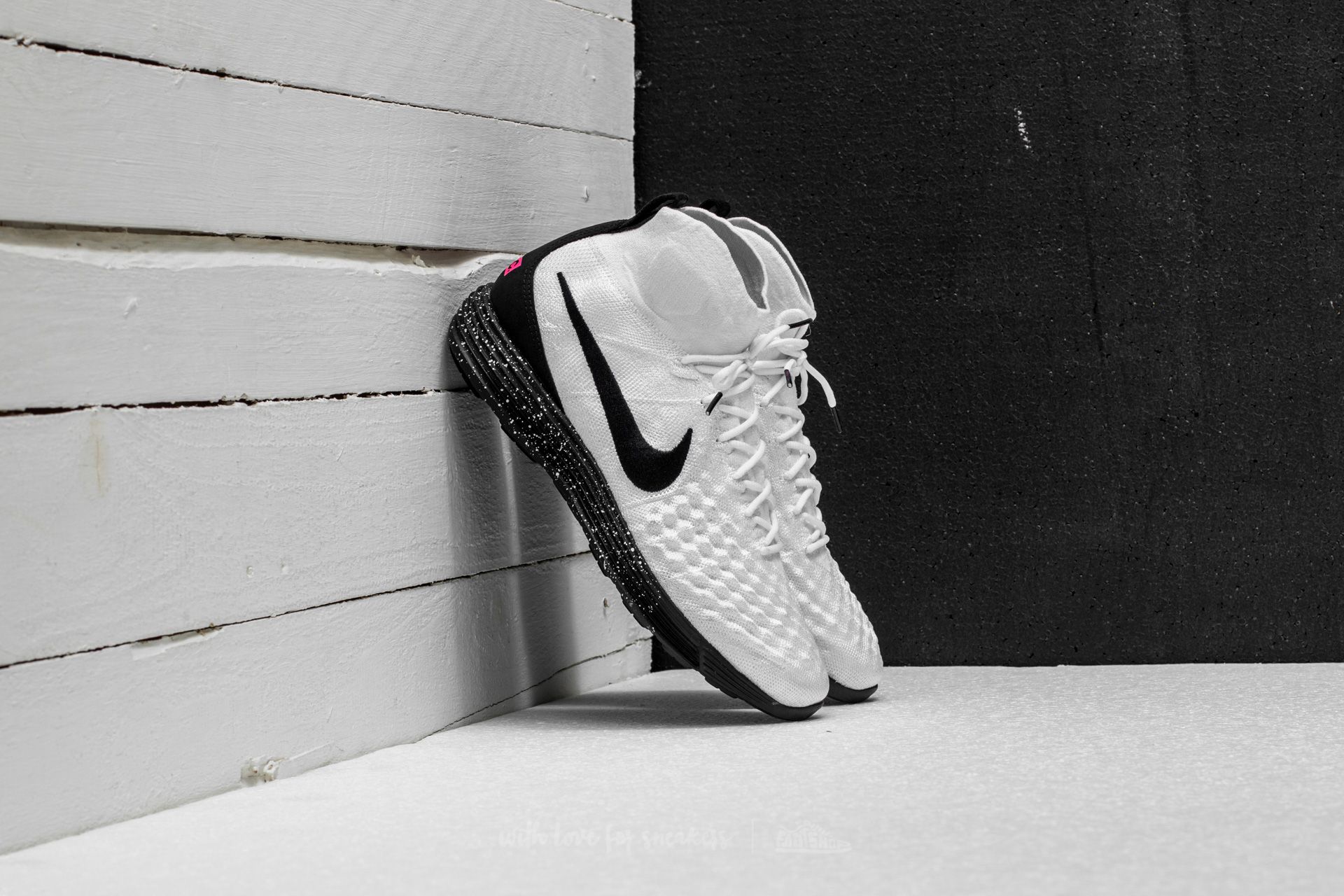 Men s shoes Nike Lunar Magista II Flyknit FC White Black Black Footshop