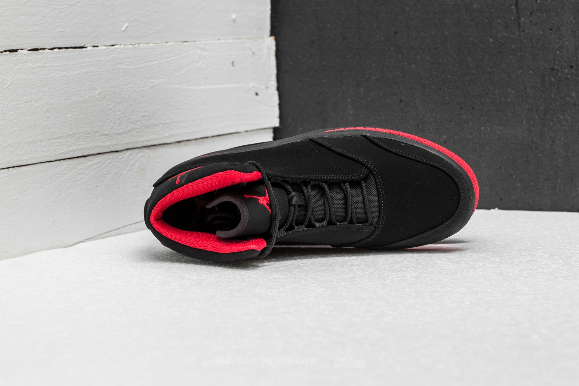 Férfi cipők Jordan 1 Flight 5 Black/ Gym Red