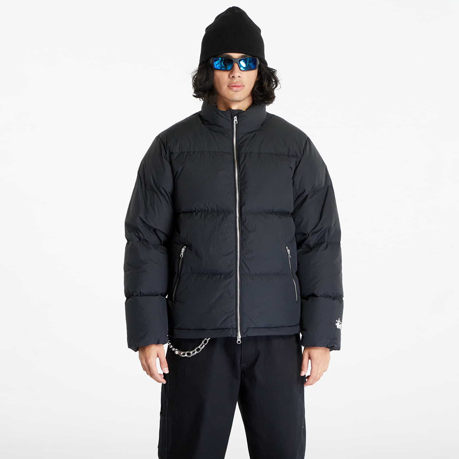 Jackets Stüssy Down Puffer Nylon UNISEX Black | Footshop