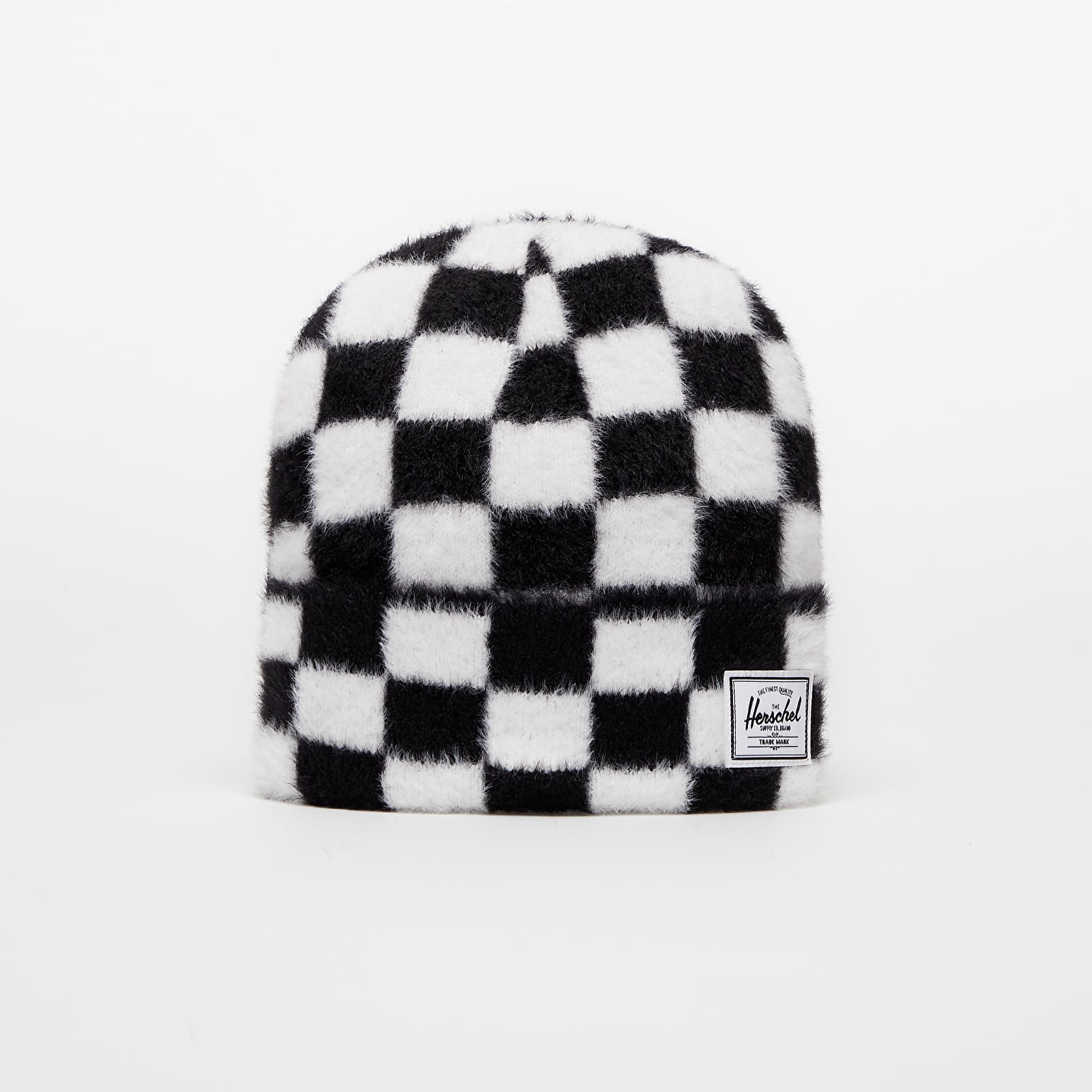Hats Herschel Supply CO. Polson Beanie Black White Checkerboard Footshop