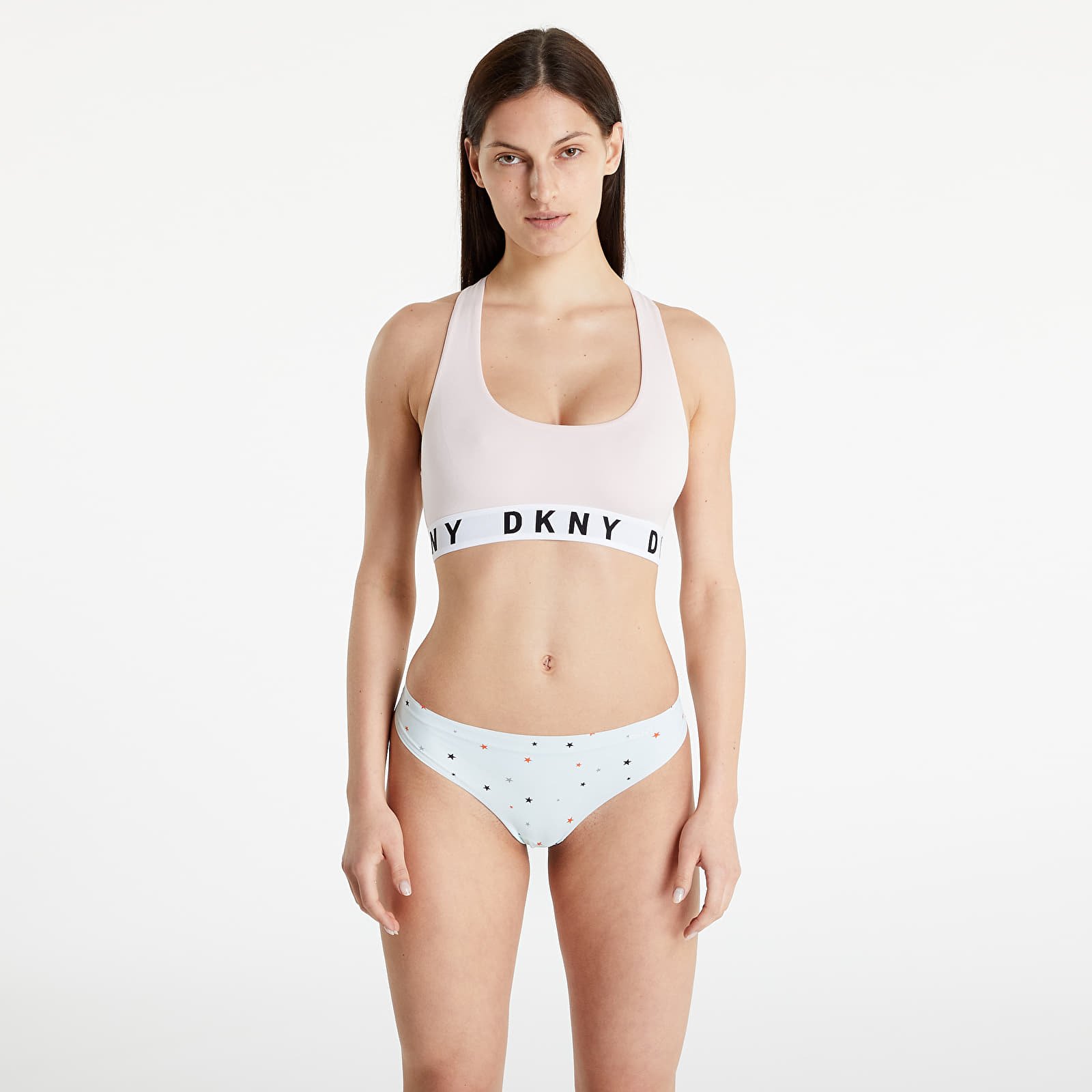 Melltartók DKNY Racerback Bralette Pearl Cream