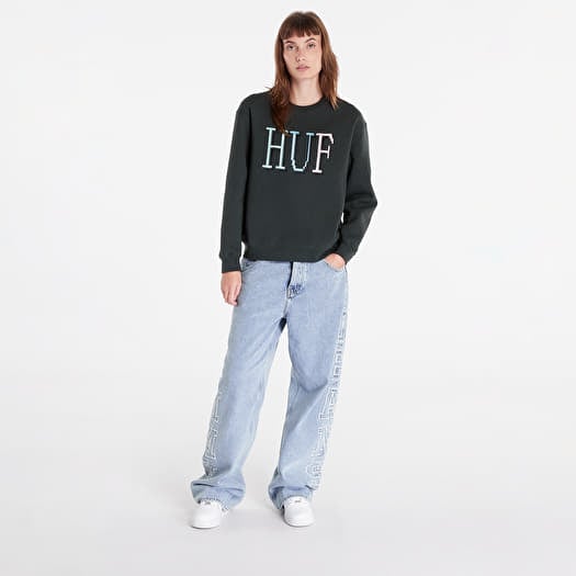 Hoodies and sweatshirts HUF 8 Bit Crewneck Sweatshirt Dark Green Footshop