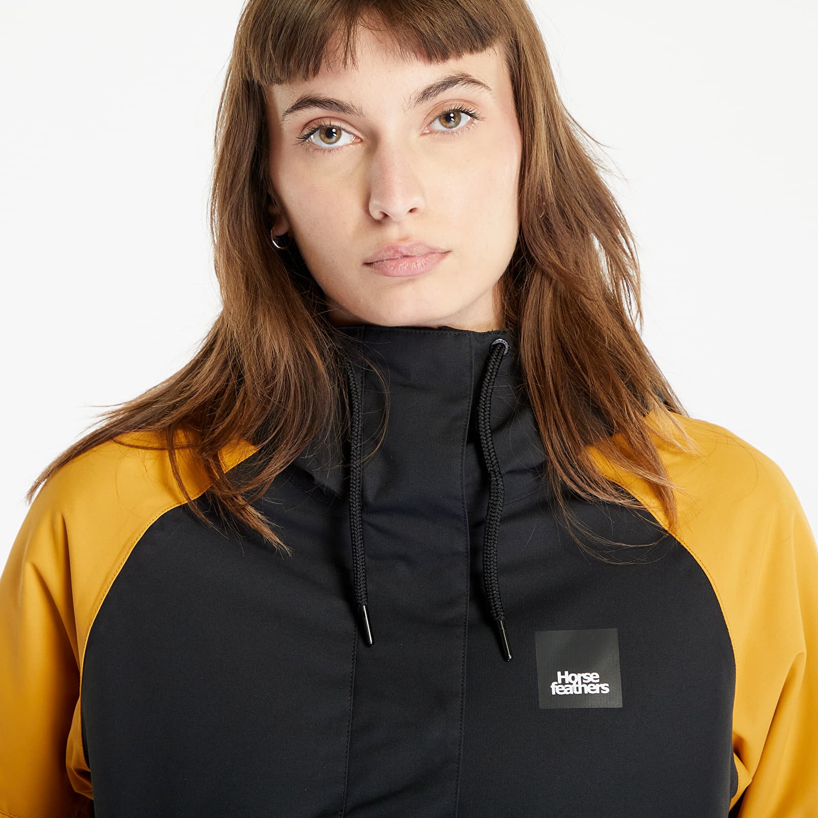 Jackets Horsefeathers Mija Jacket Black/ Spruce Yellow
