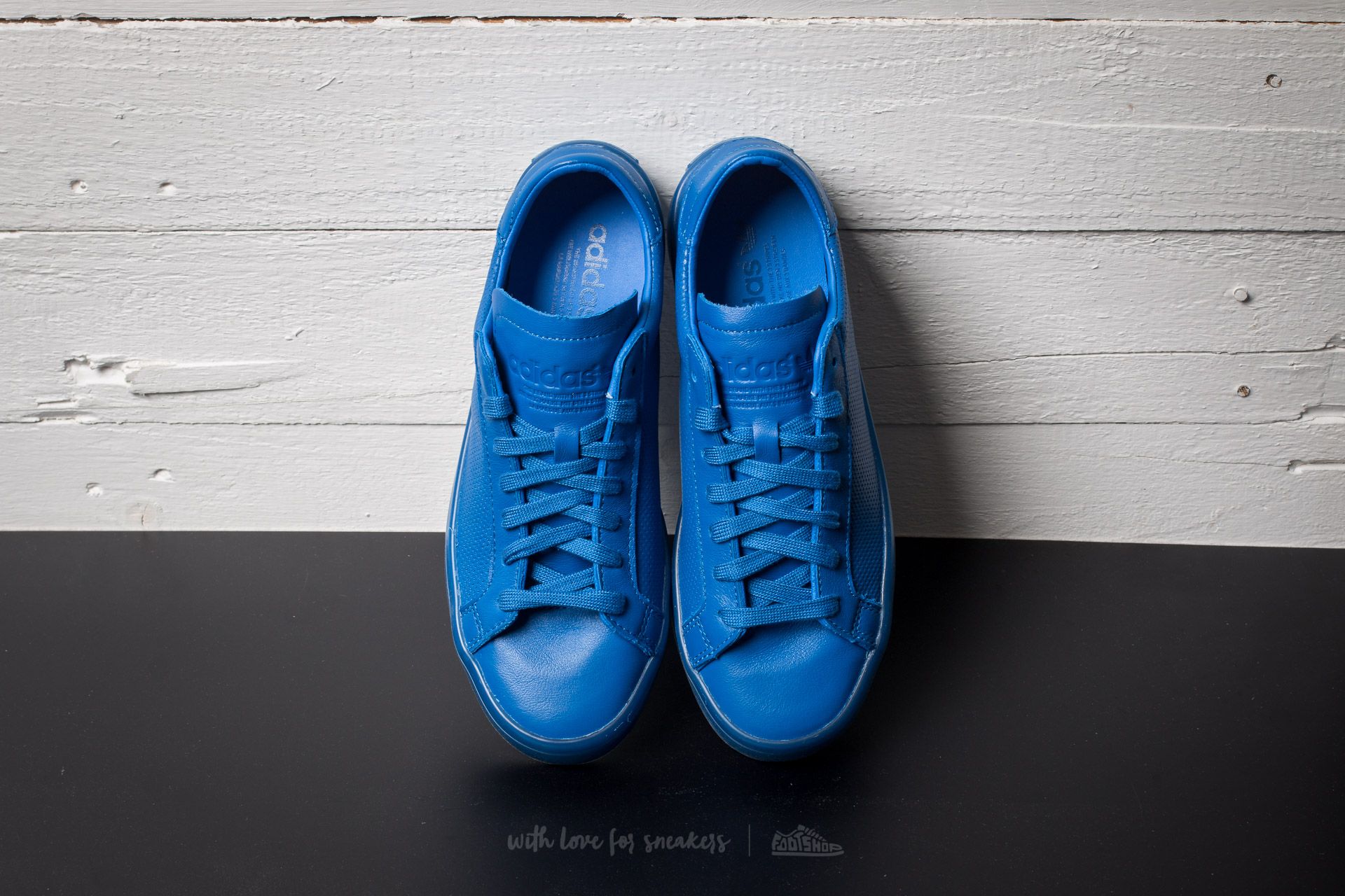 Men s shoes adidas Court Vantage Adicolor Blue Blue Blue Footshop
