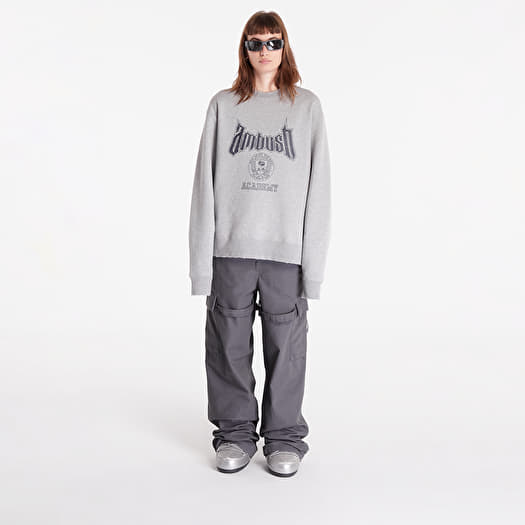 Ambush Academy Crewneck Sweatshirt UNISEX Light Grey Navy Footshop