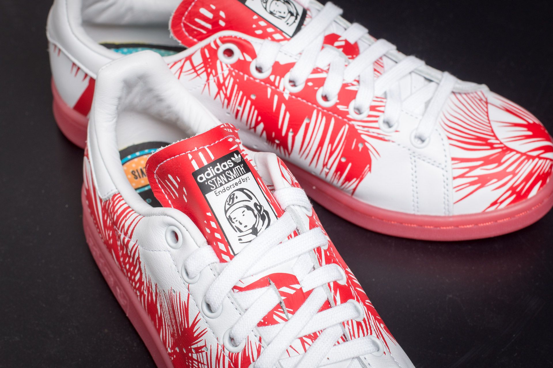 Sko til mænd adidas Pharrell Williams Stan Smith Billionaire Boys Palm FtwWhite/ Red/ Red