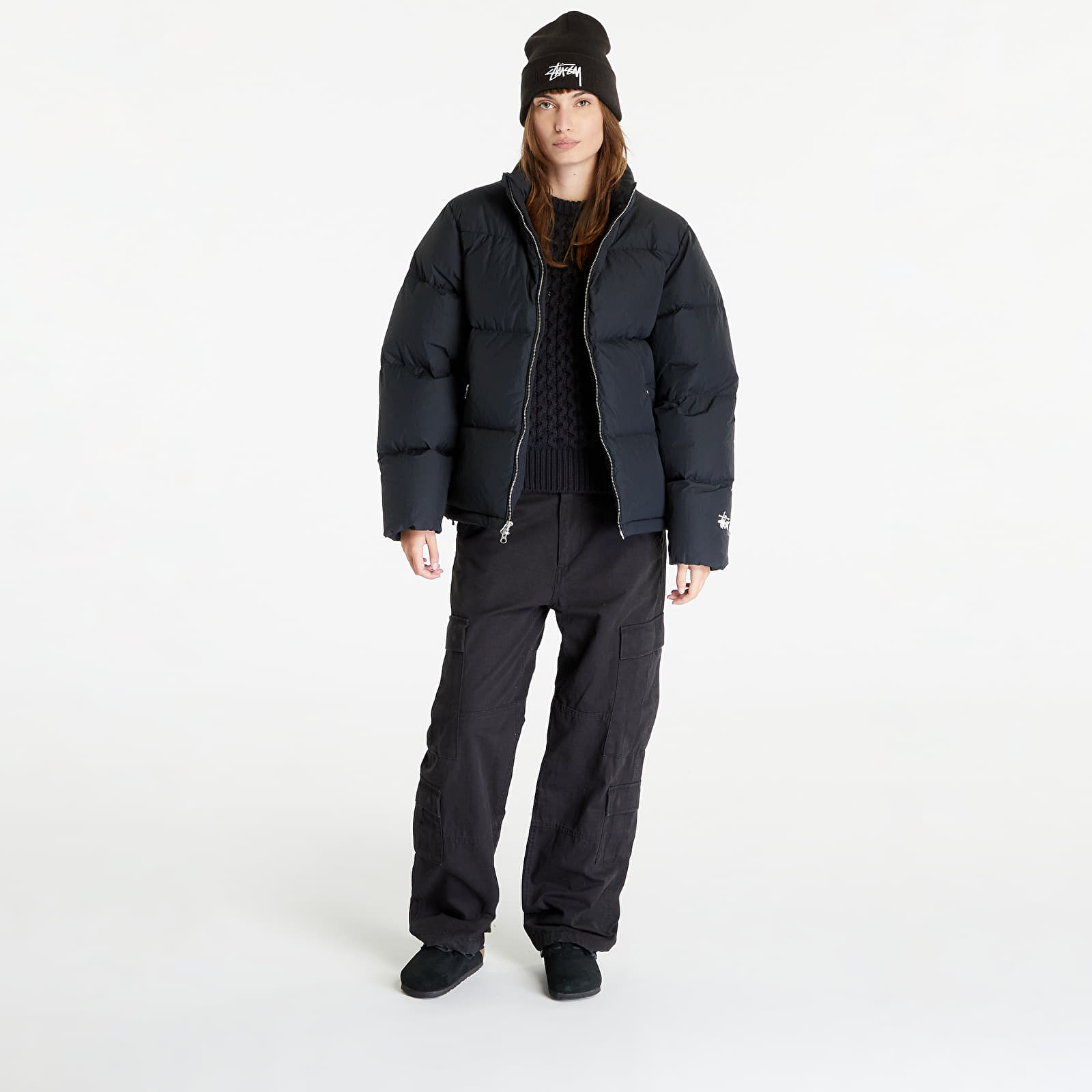 Bundy Stüssy Down Puffer Nylon UNISEX Black