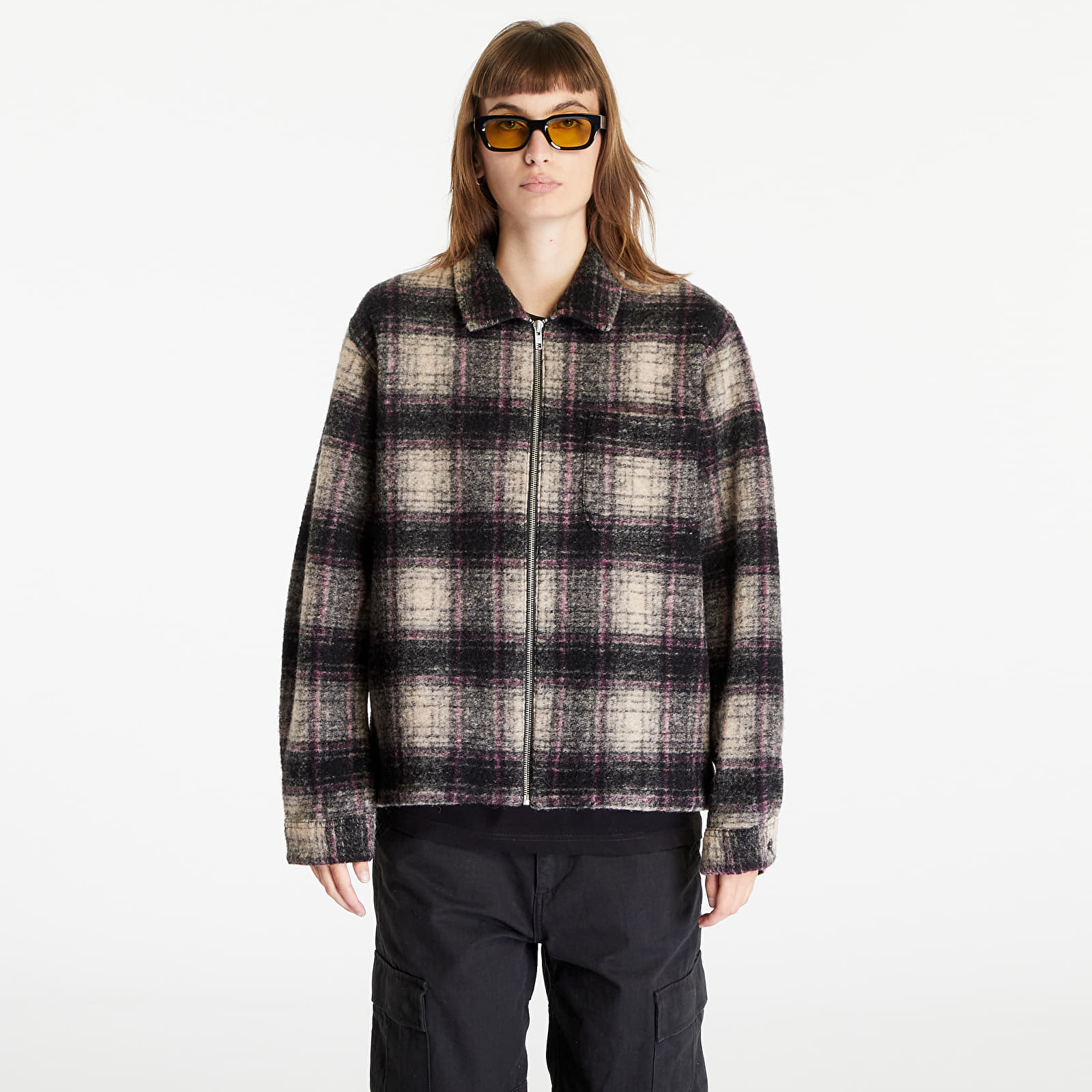 Stussy plaid mohair sweater new arrivals