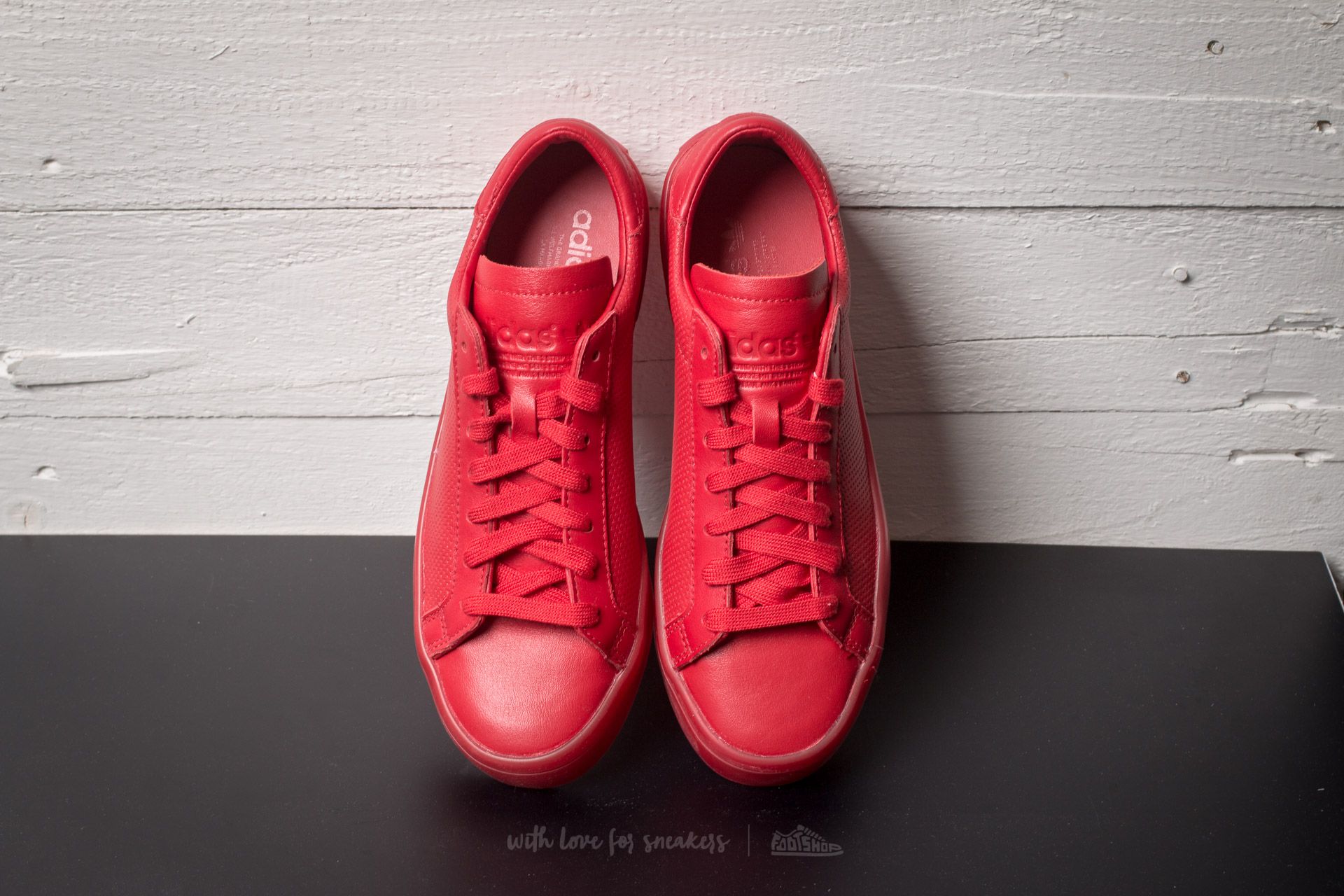 Adidas court vantage red hotsell