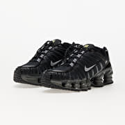 Black and silver nike shox discount