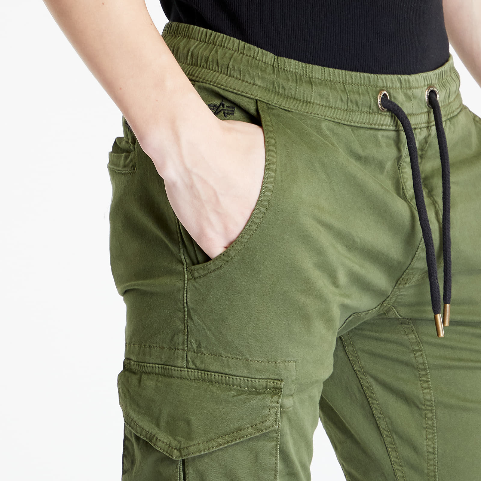 Nadrágok Alpha Industries Cotton Twill Jogger Dark Olive