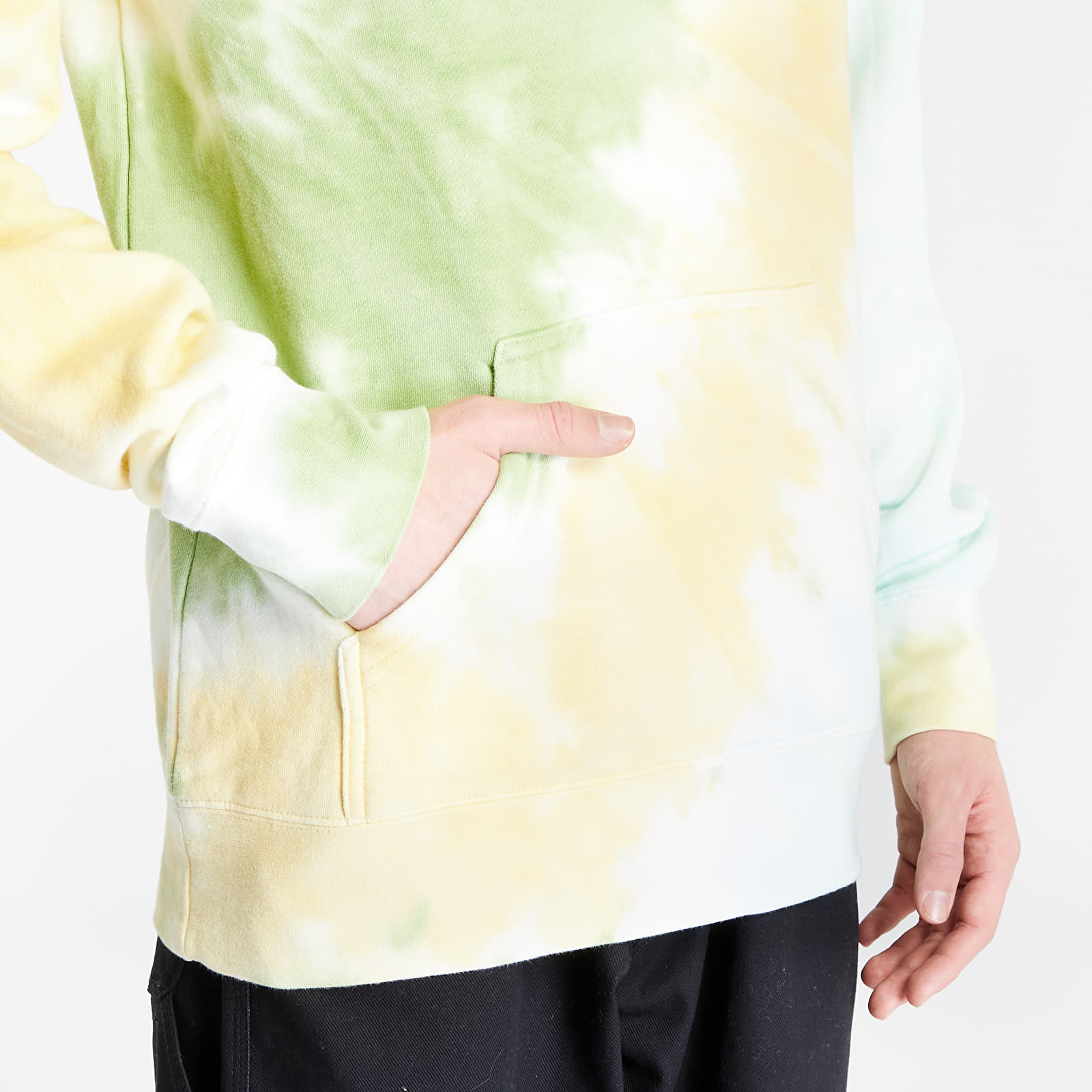 Bluzy HUF Lo-Fi Tiedye Hoodie Green/ Yellow