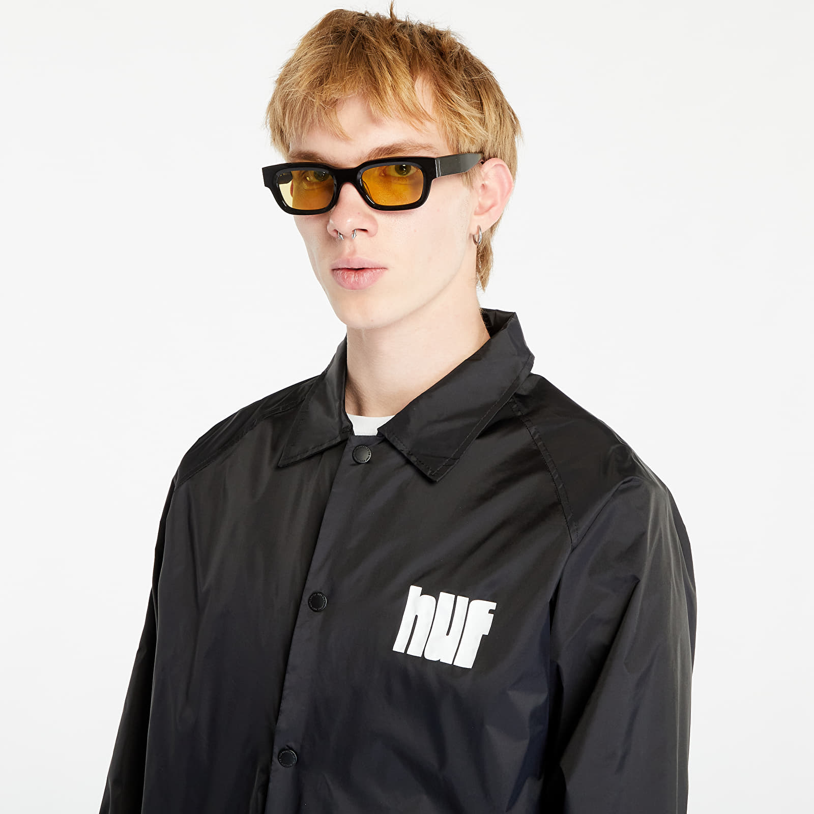 Kurtki HUF Hydrate Zip Coach Jacket Black