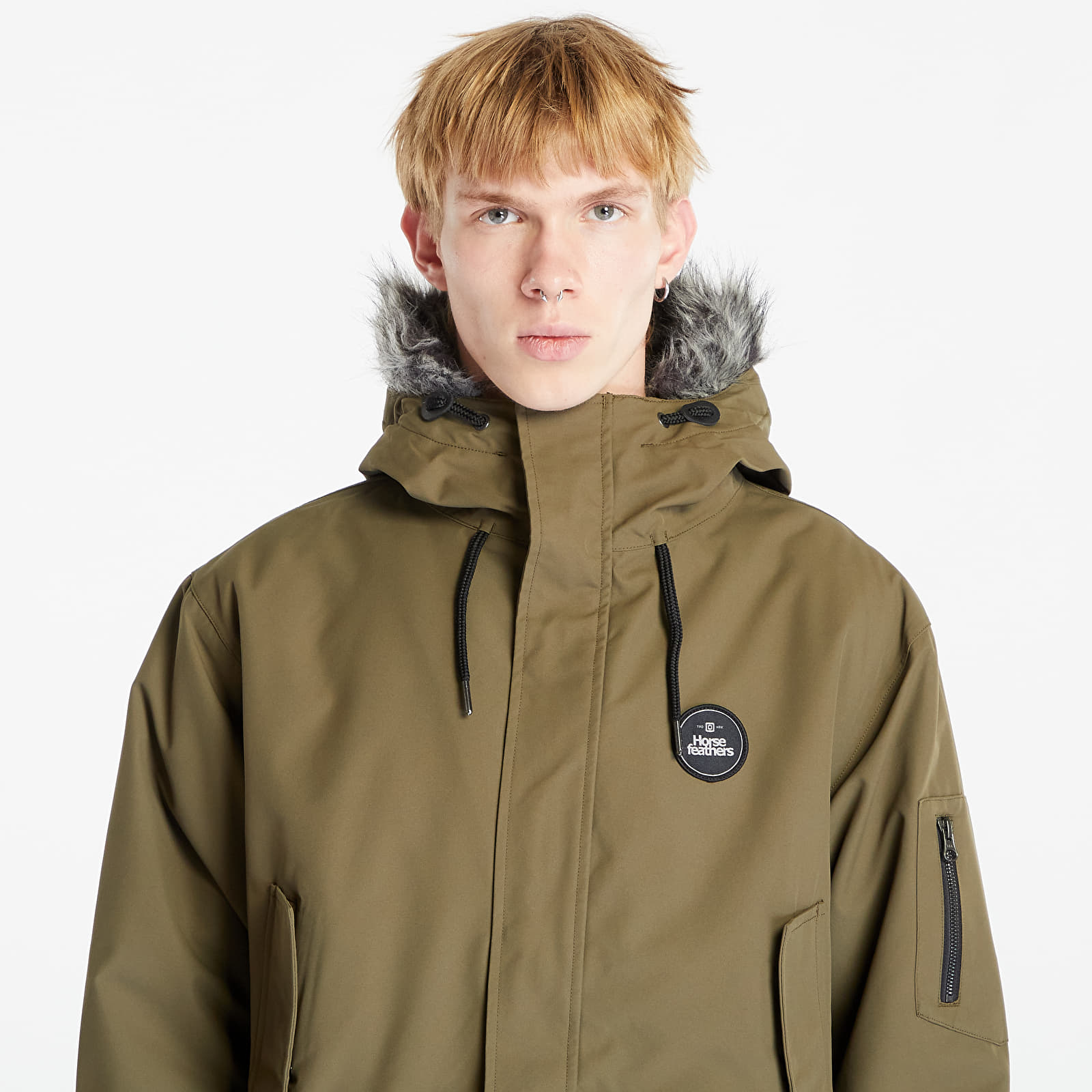 Jacken Horsefeathers Griffen Jacket Dark Olive