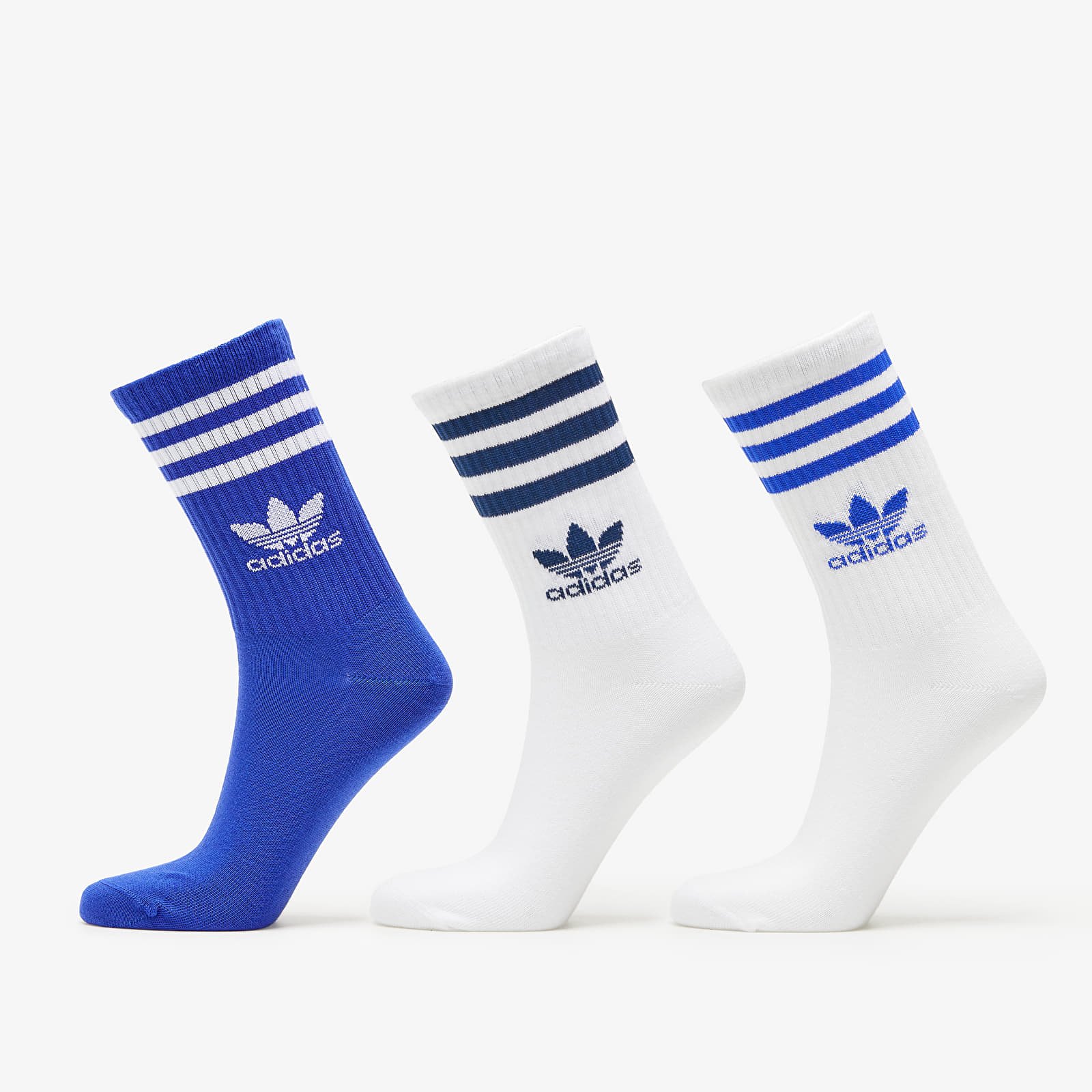 Socks adidas Mid Cut Crew Sock 3-Pack Lucid Blue/ White/ White
