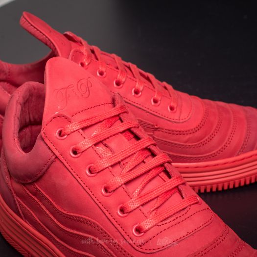 Filling Pieces Low Top Wavy Red