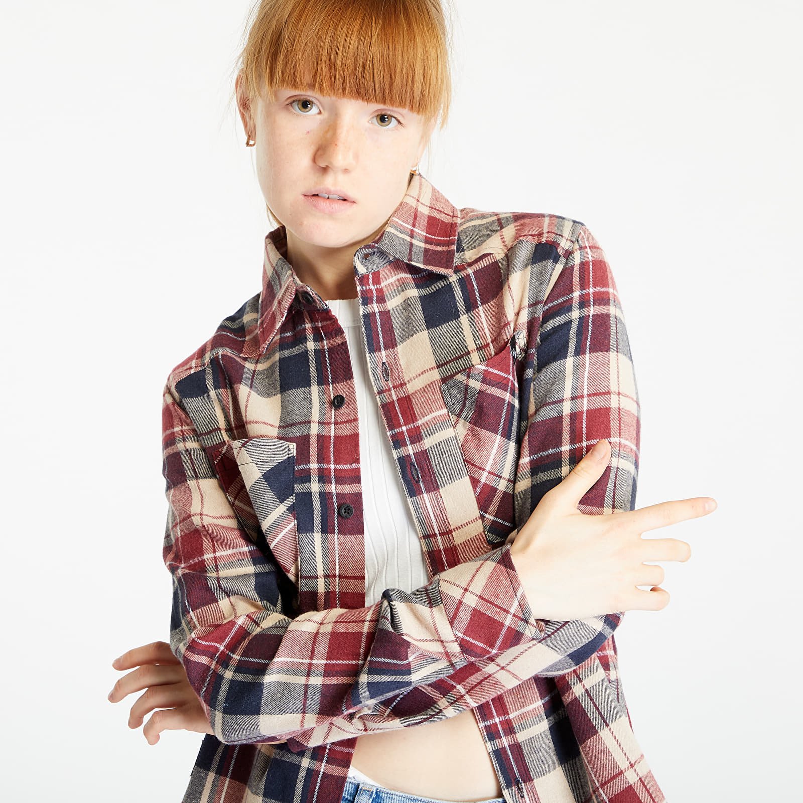 Koszule Horsefeathers Karla Shirt Wineberry