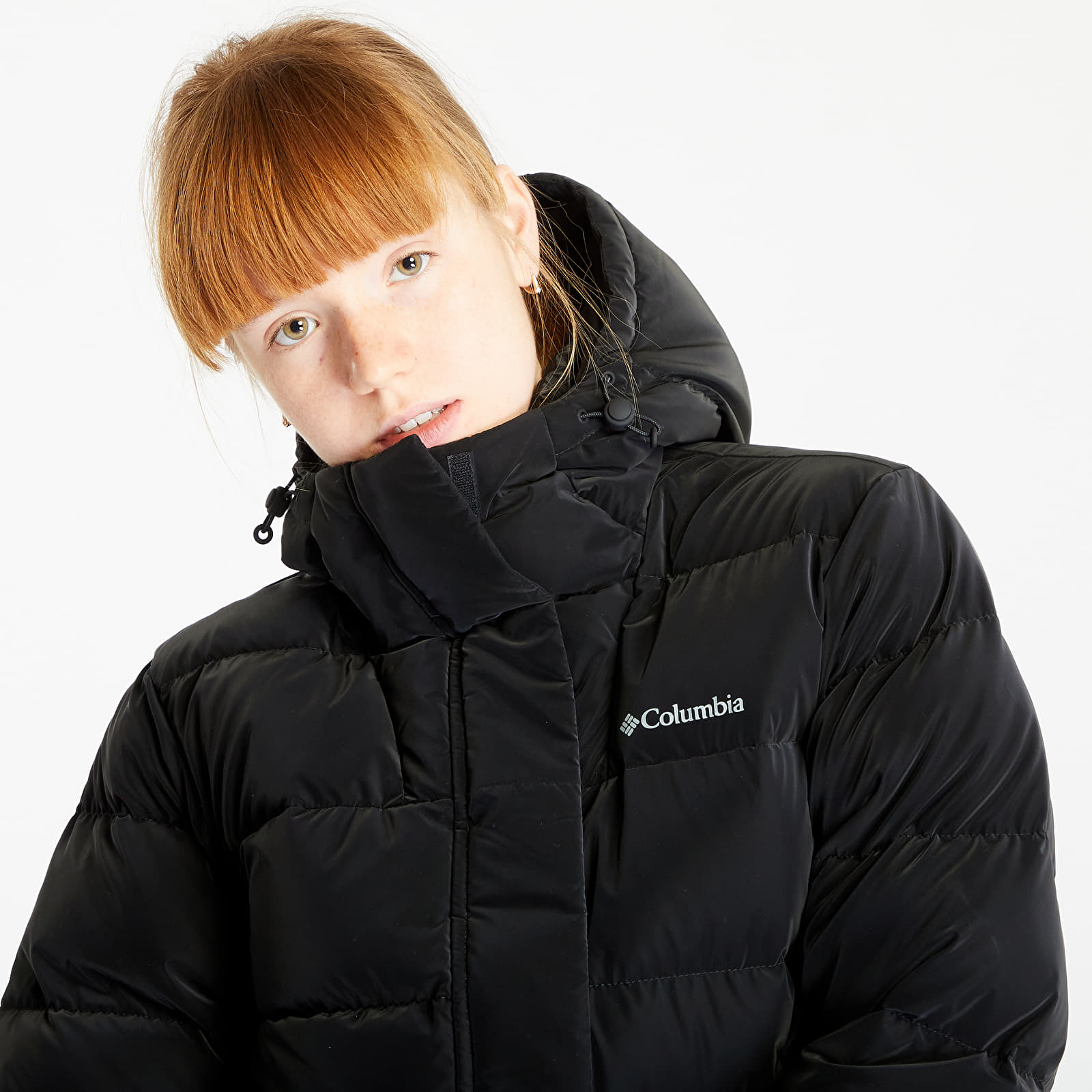 Columbia women's down jacket with hood top