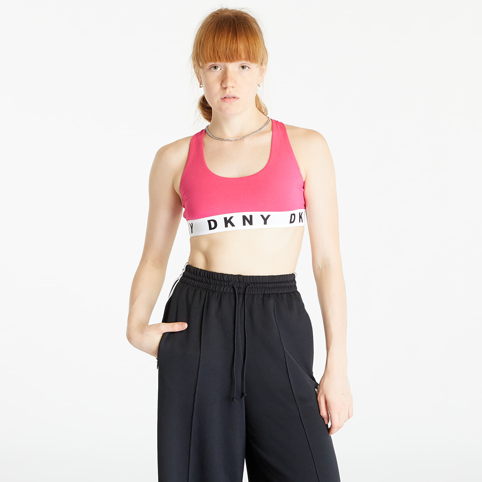 DKNY Racerback Bralete Raspberry S