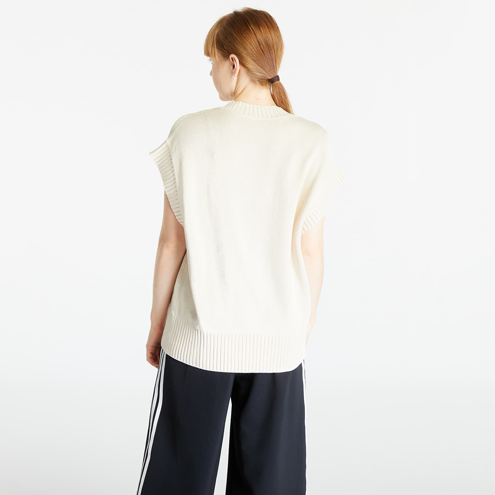 Mellények adidas Premium Essentials Knit Oversized Vest Wonder White