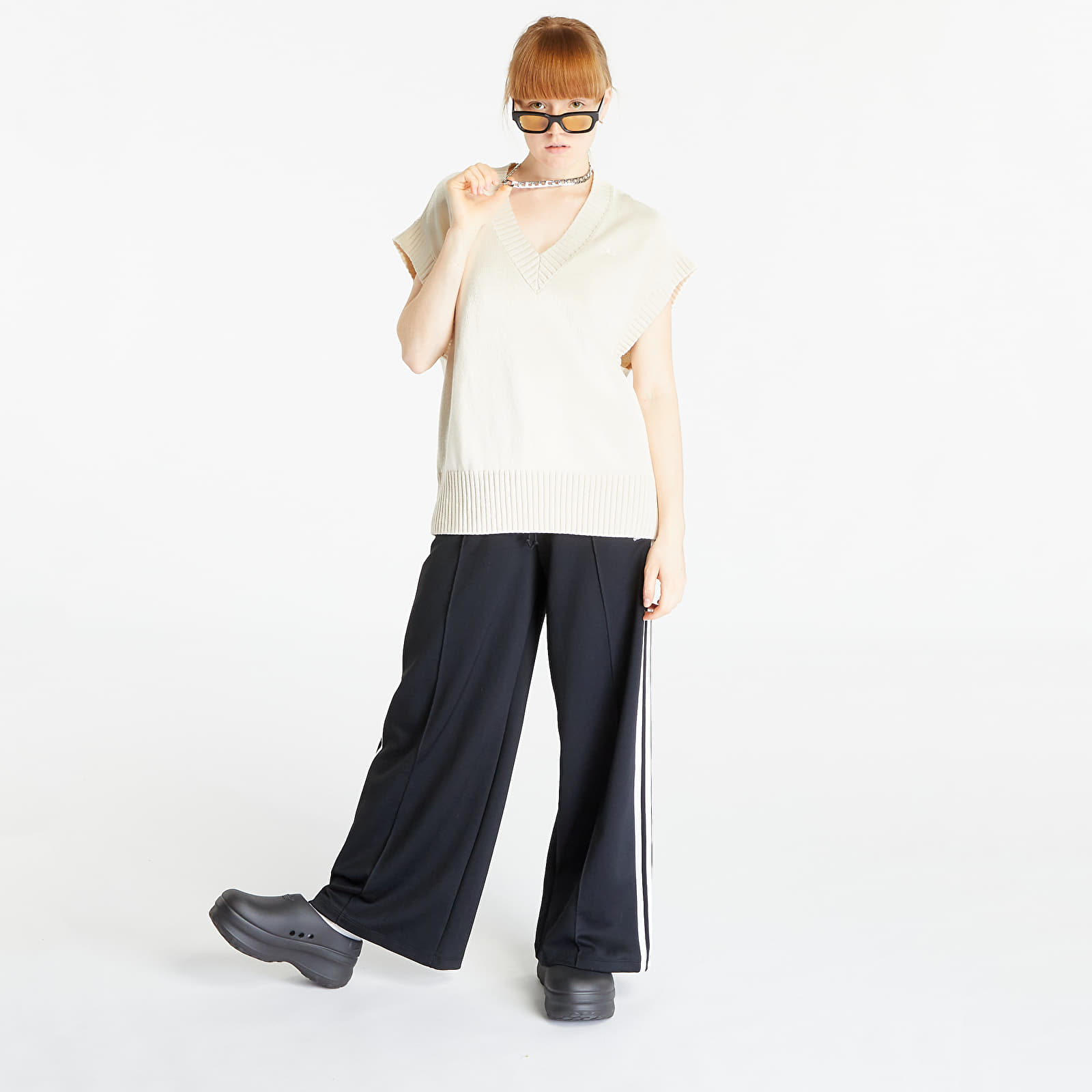 Mellények adidas Premium Essentials Knit Oversized Vest Wonder White