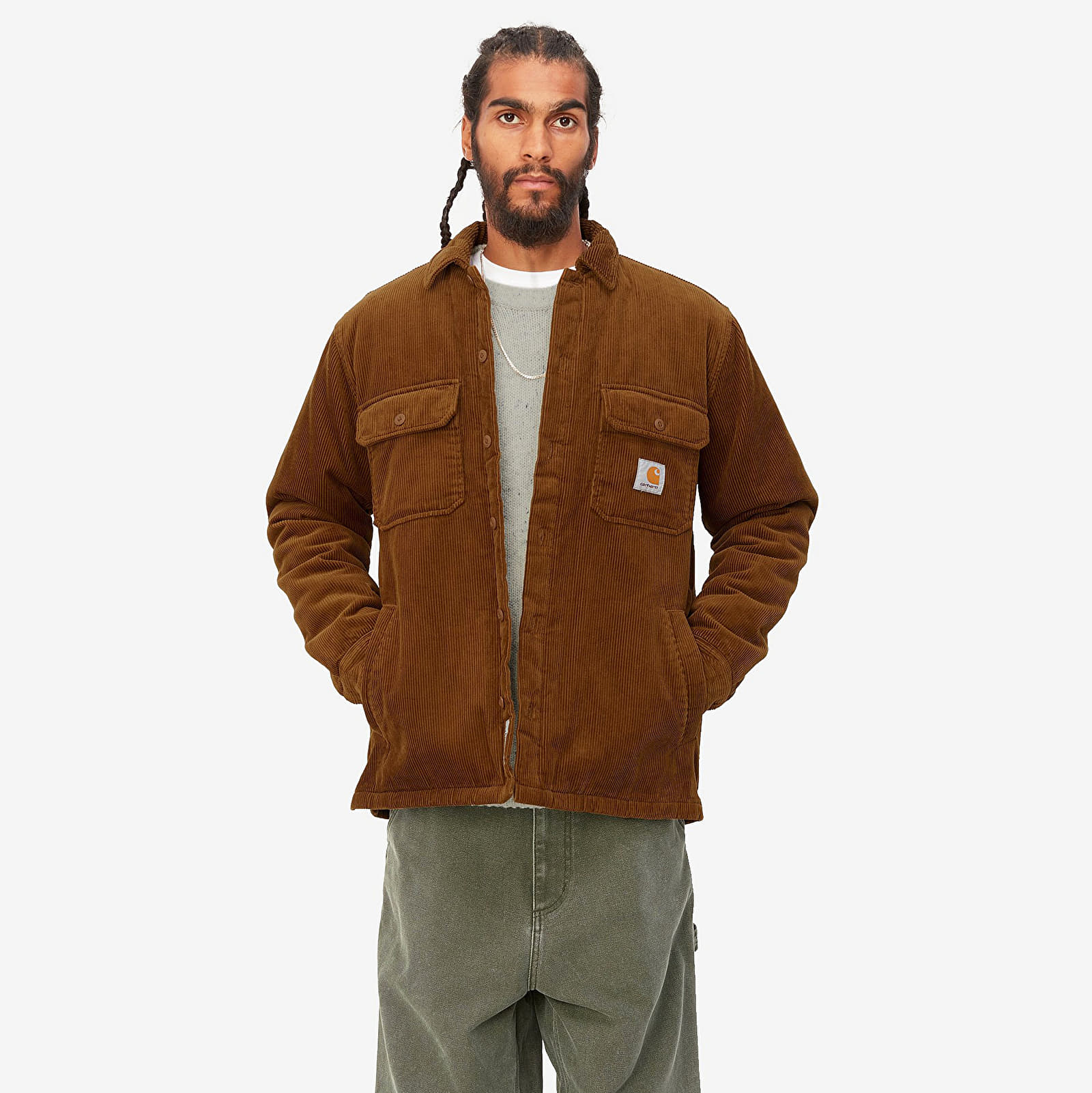Jackets Carhartt WIP Whitsome Shirt Jac Deep H Brown
