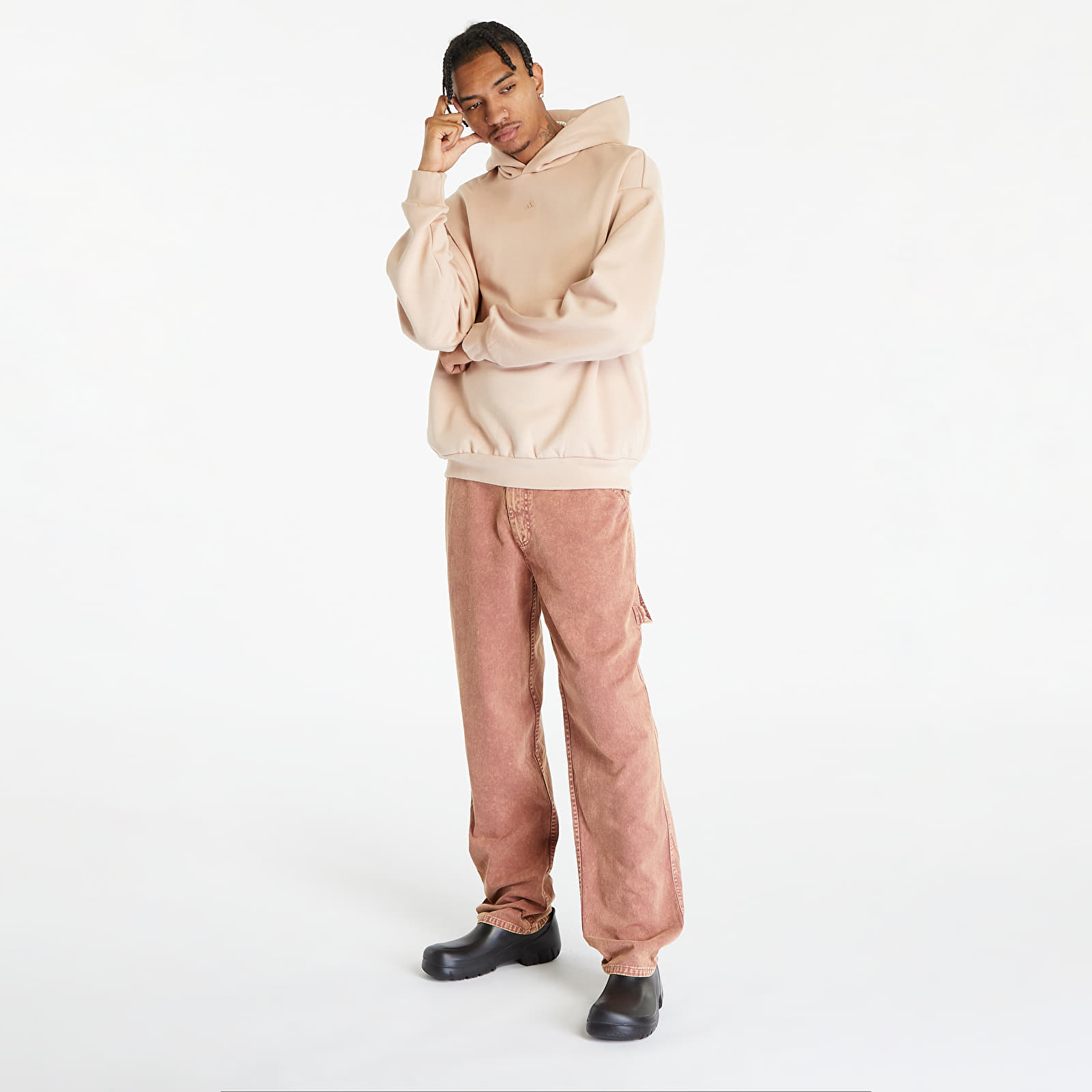 Hoodies and sweatshirts  adidas Basketball Hoodie UNISEX Ash Pearl