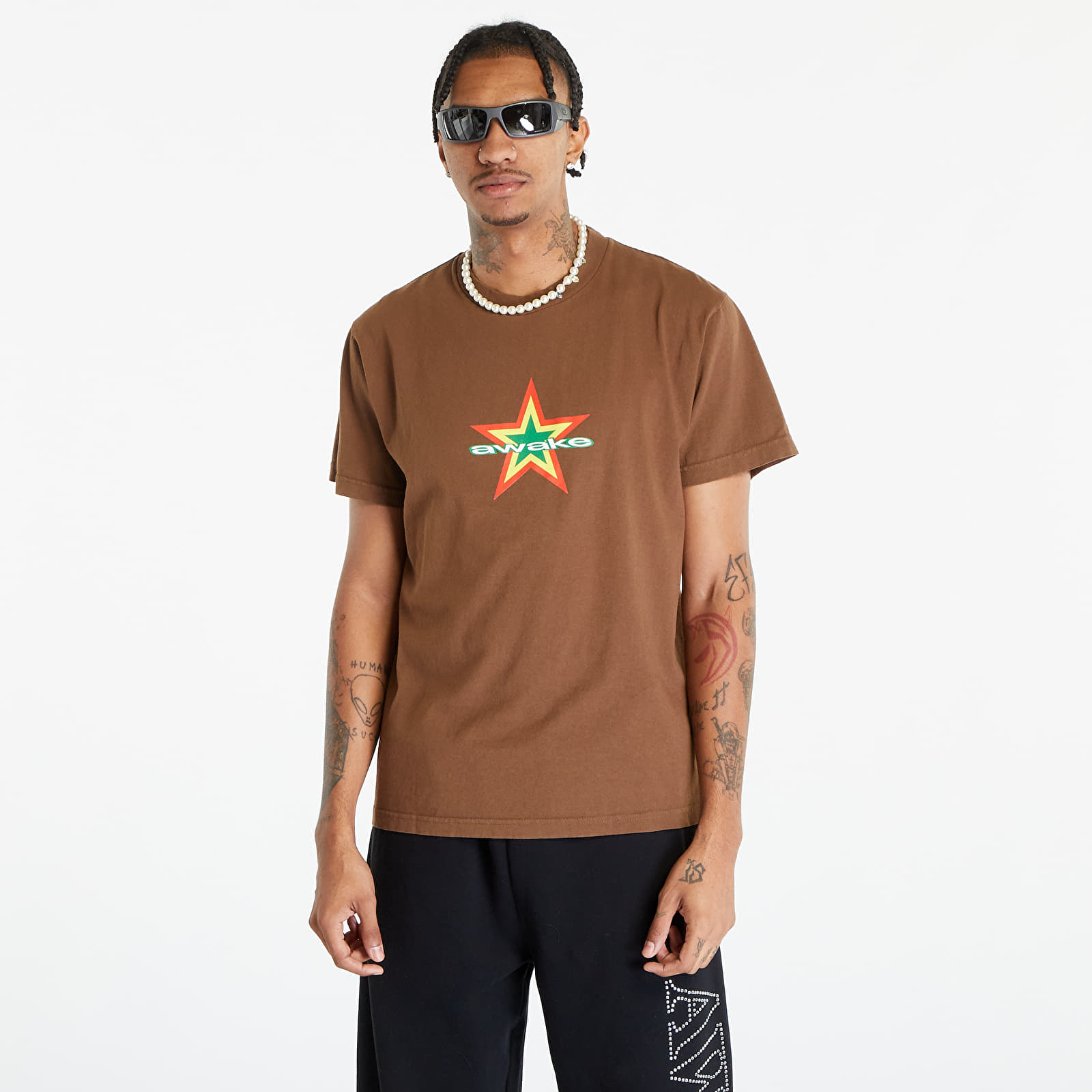 Awake NY - star logo tee chocolate