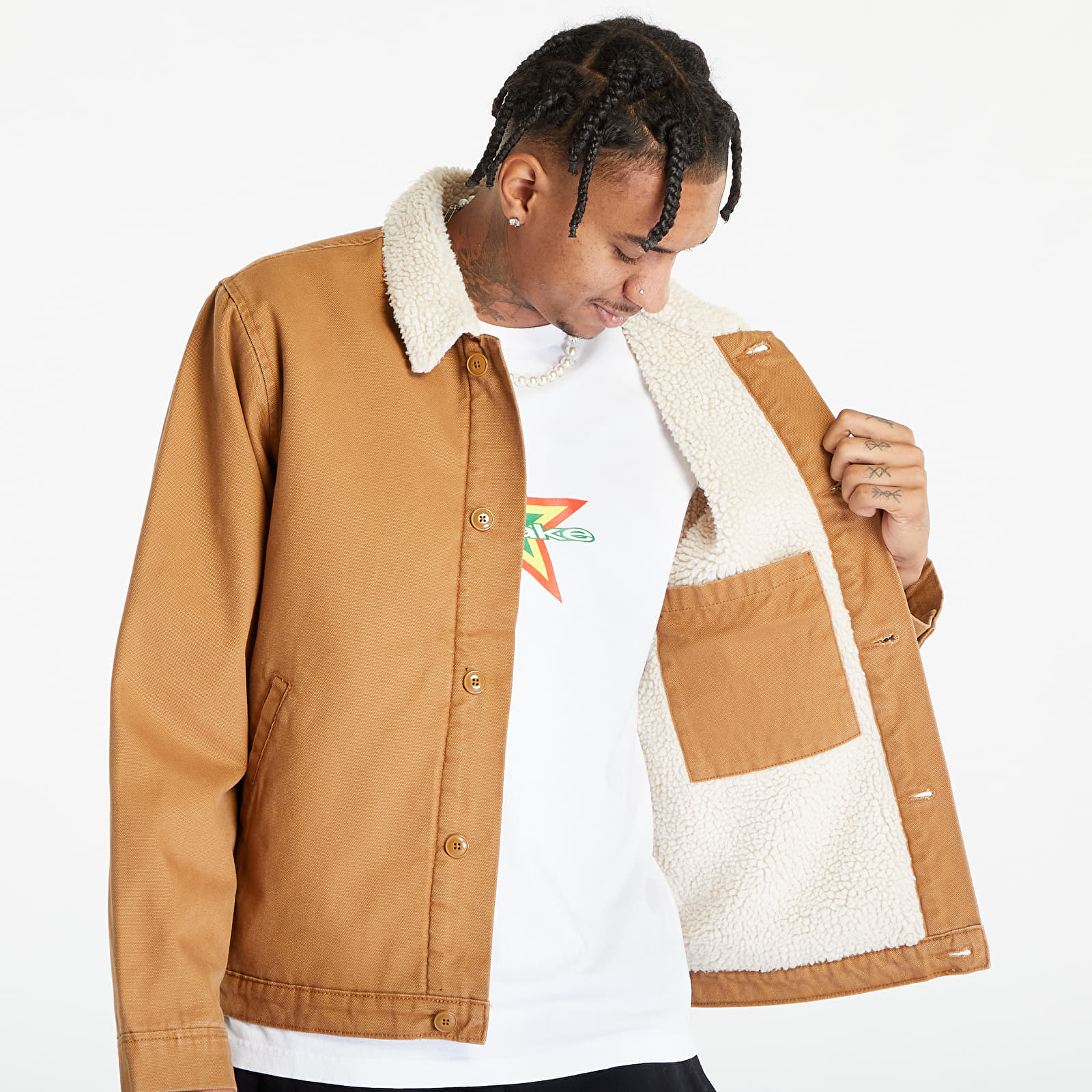 Jakne  Dickies Duck Canvas Deck Jacket Stone Washed Brown Duck