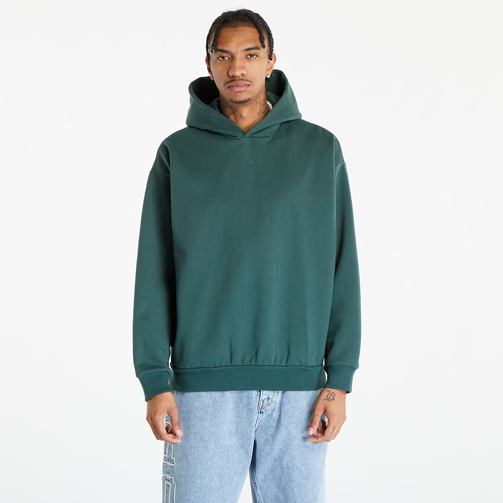 Hoodies and sweatshirts adidas Basketball Hoodie UNISEX Mineral Green