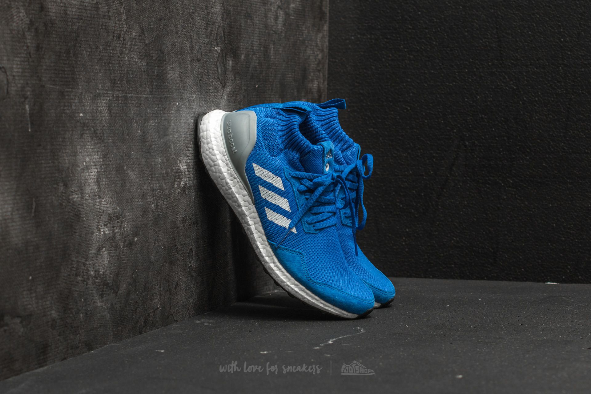 Men s shoes adidas Consortium Ultra Boost Mid RUN THRU TIME Blue White Footshop