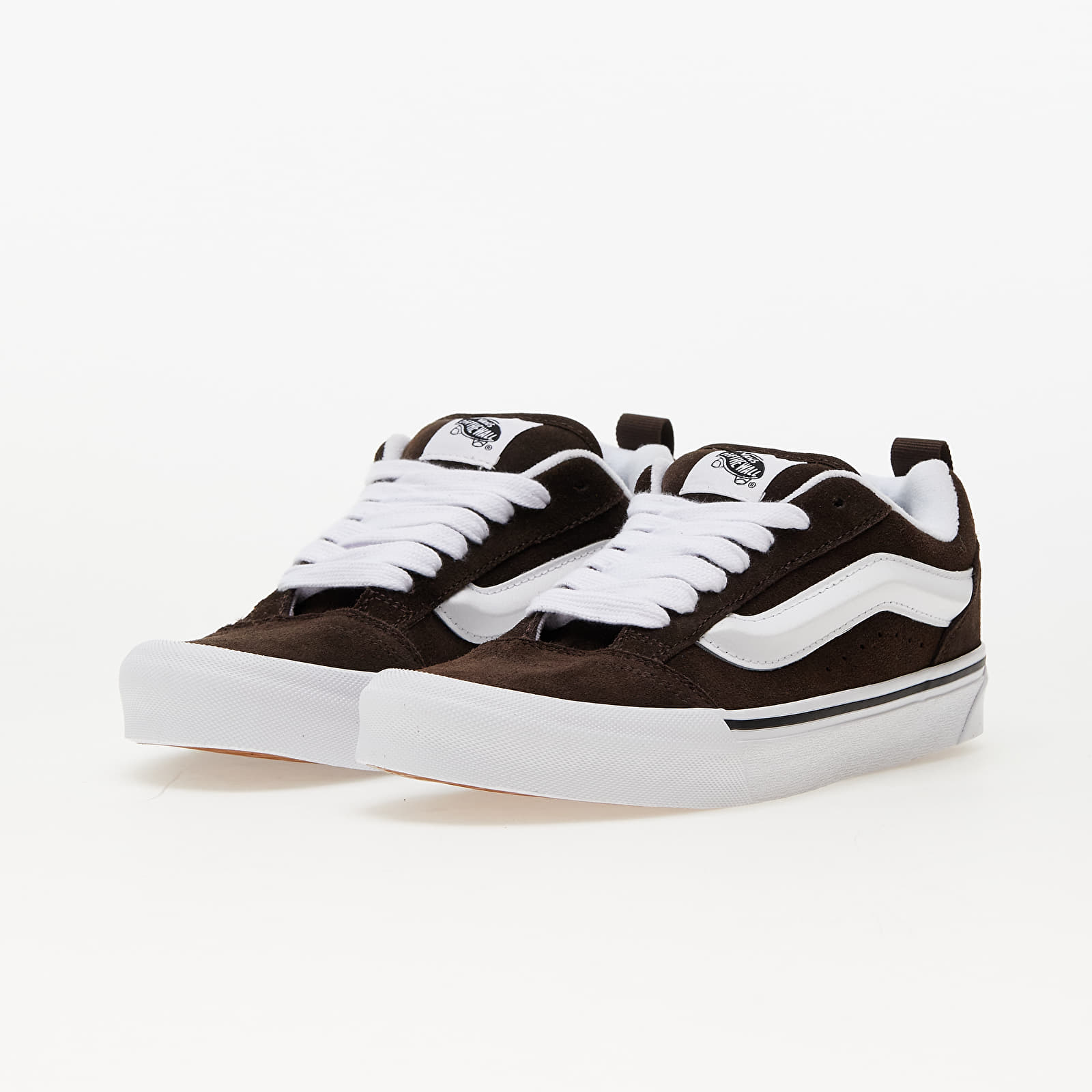 Sapatos de homem Vans Knu Skool Brown/ White