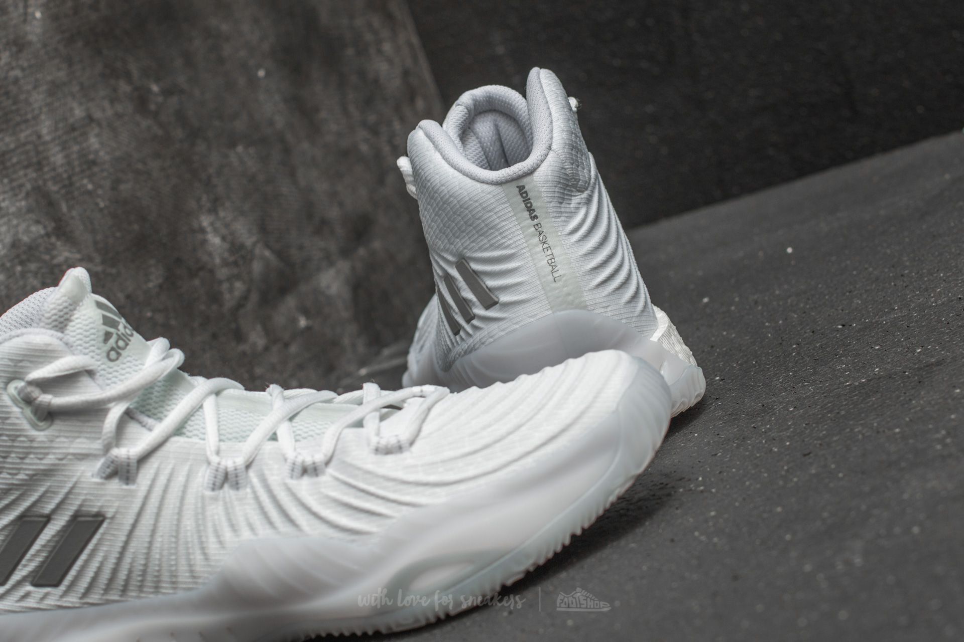 Pánske tenisky a topánky adidas Crazy Explosive 2017  Footwear White/ Light Solid Grey/ Midnight Solid