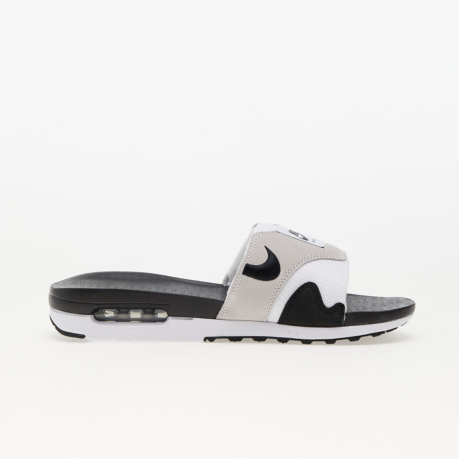 Herren Sneaker und Schuhe Nike Air Max 1 Slide White Black Lt Neutral Grey Footshop