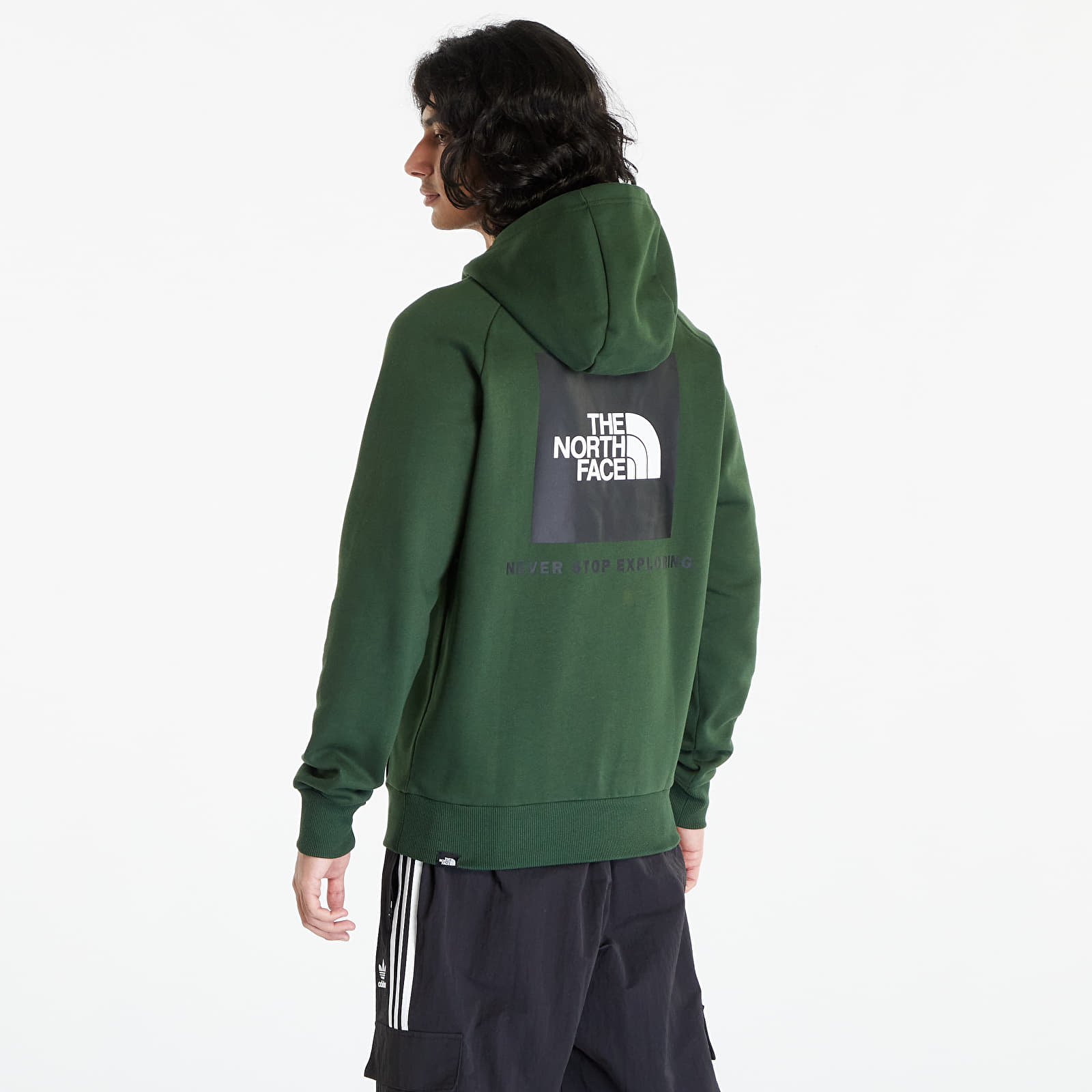 Mikiny The North Face Raglan Redbox Hoodie Pine Needle