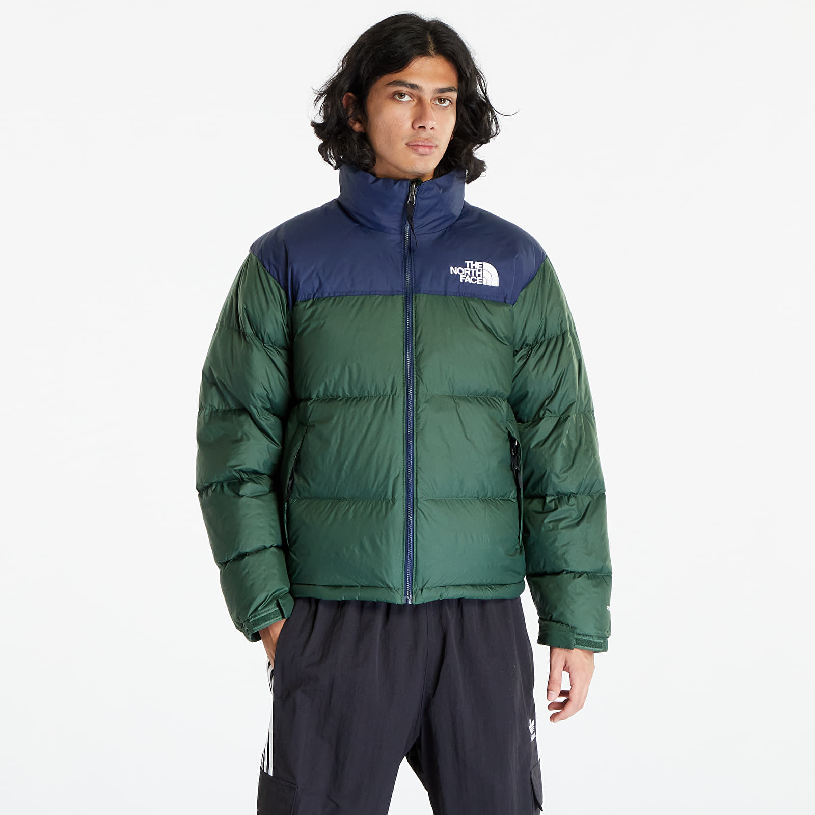 Jacket The North Face M 1996 Retro Nuptse Jacket Pine Needle/ Summit Navy S