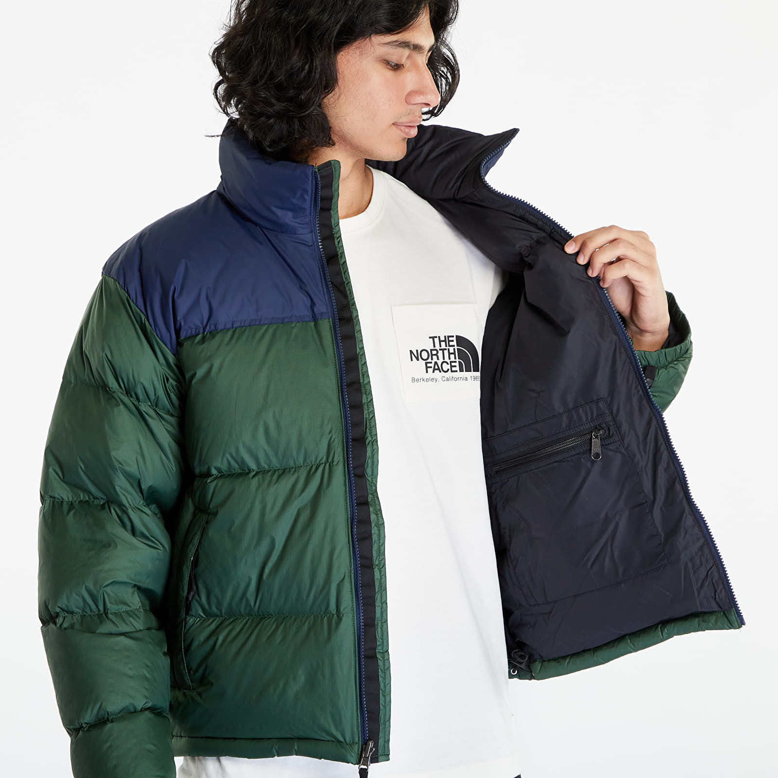 Bundy The North Face M 1996 Retro Nuptse Jacket Pine Needle/ Summit Navy