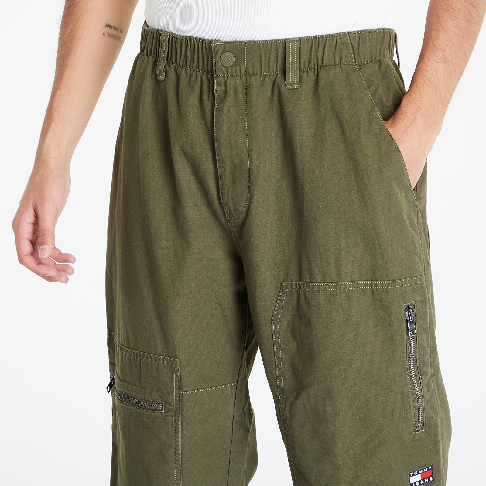 Pants and jeans Tommy Jeans Aiden Tapered Pants Green