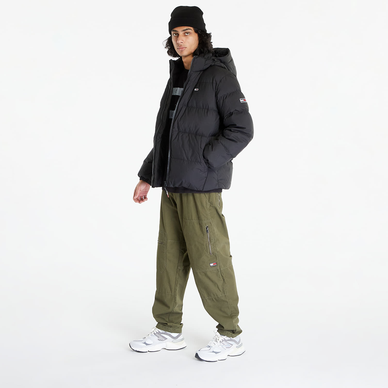 Jackets Tommy Jeans Essential Down Jacket Black