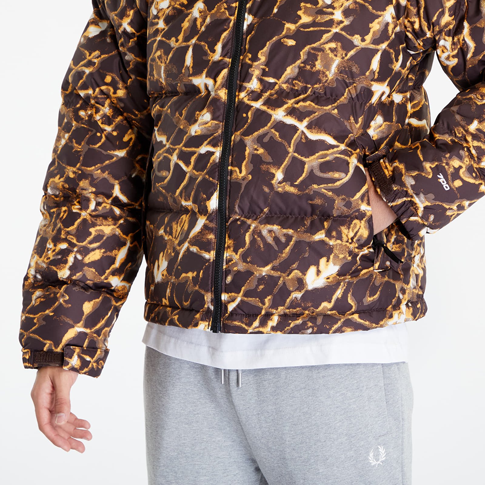 Kurtki The North Face M 1996 Retro Nuptse Jacket Coal Brown Wtrdstp/ TNF Black