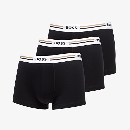 Boxer shorts Hugo Boss Revive Trunk 3 Pack Black Footshop