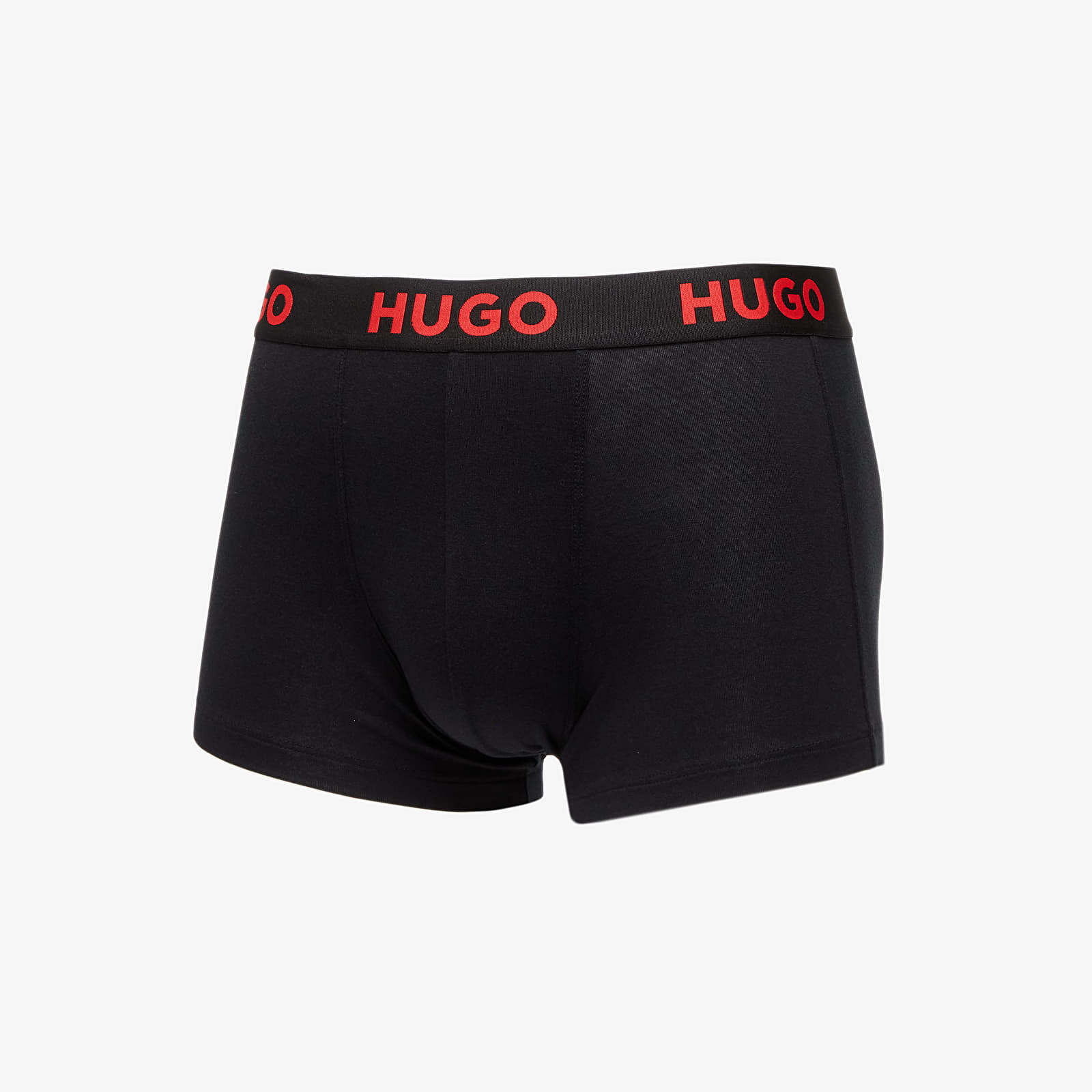 Boksersortsid Hugo Boss Logo-Waistband Stretch Trunks 3-Pack Black