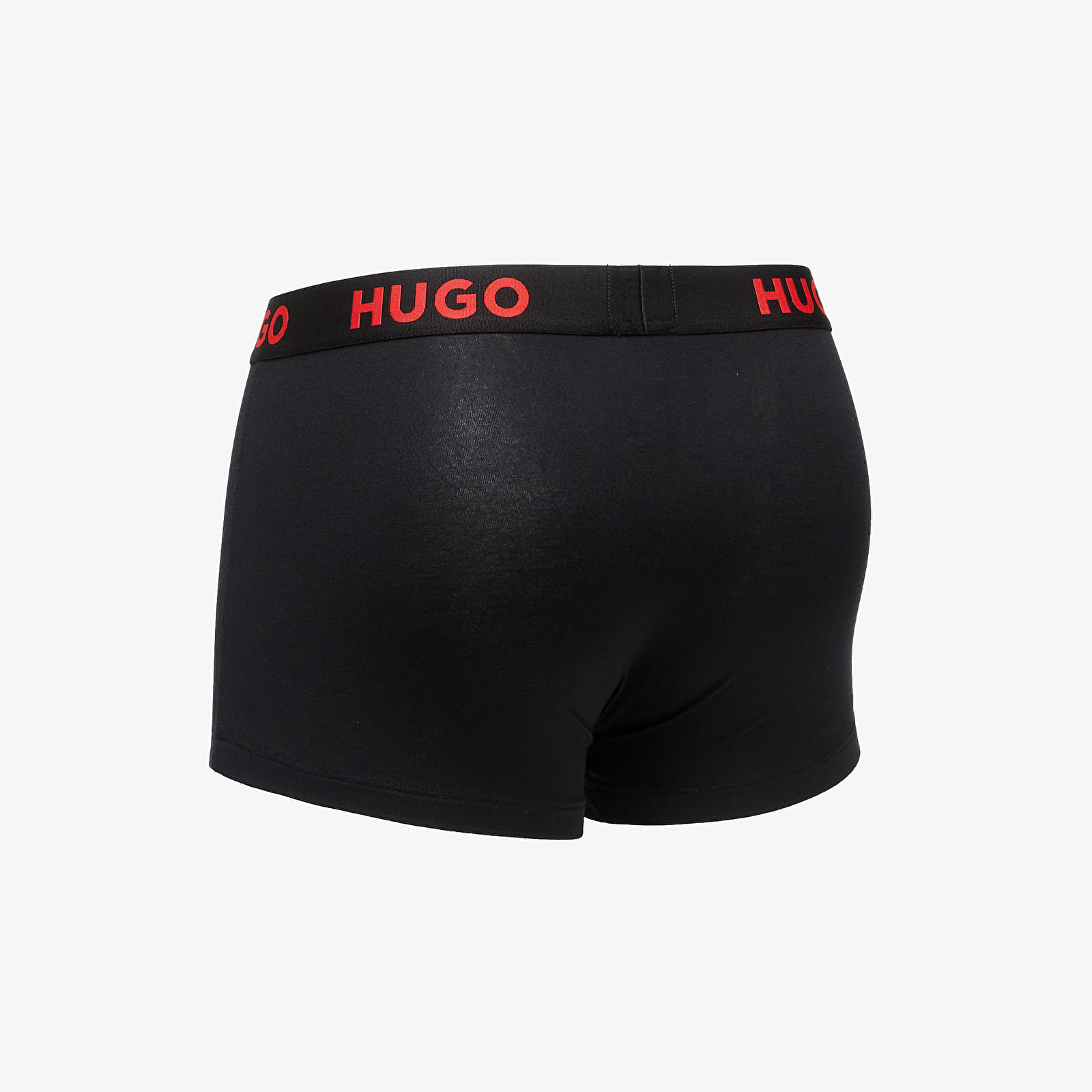 Boksersortsid Hugo Boss Logo-Waistband Stretch Trunks 3-Pack Black
