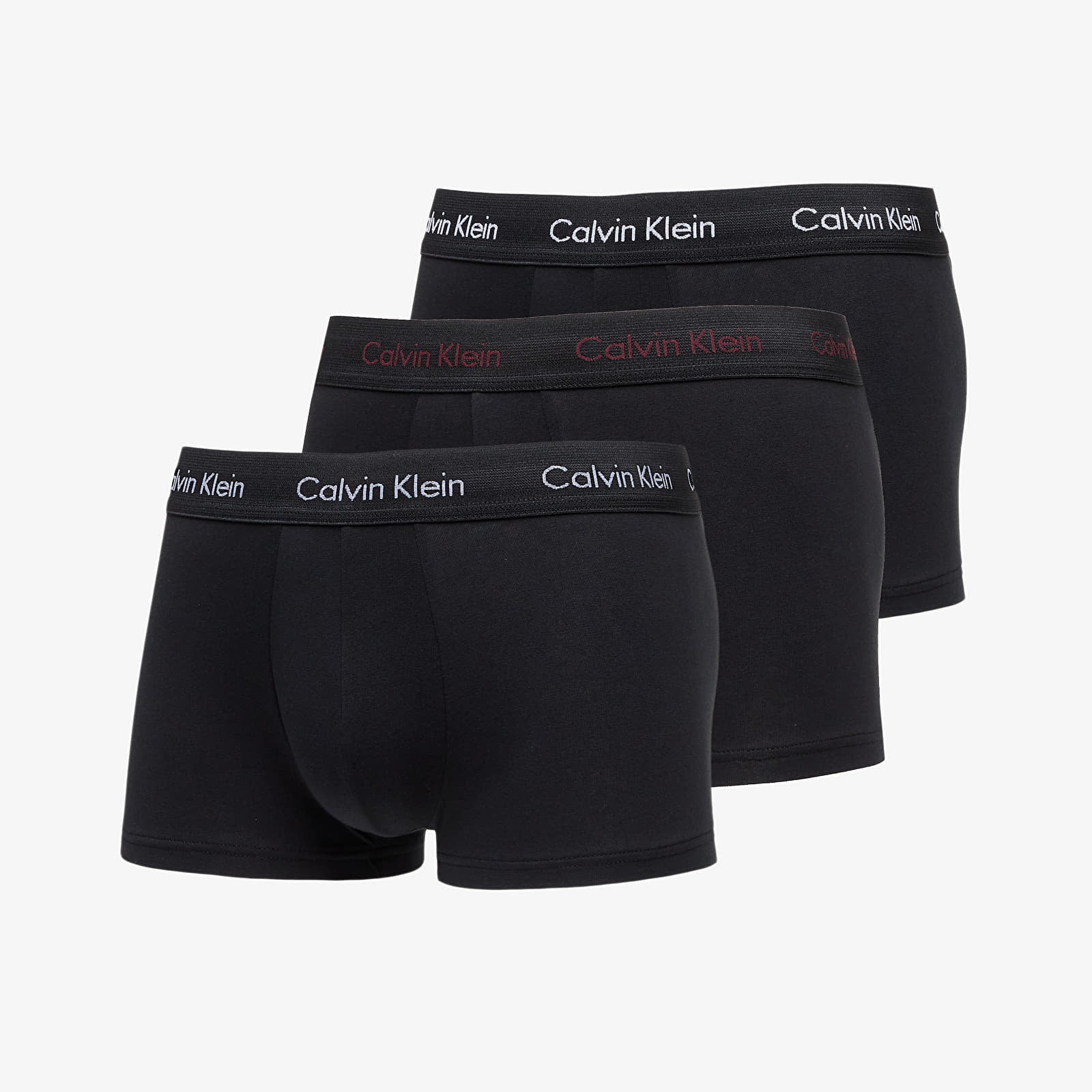 Boxeri Calvin Klein Cotton Stretch Low Rise Trunk 3-Pack Black